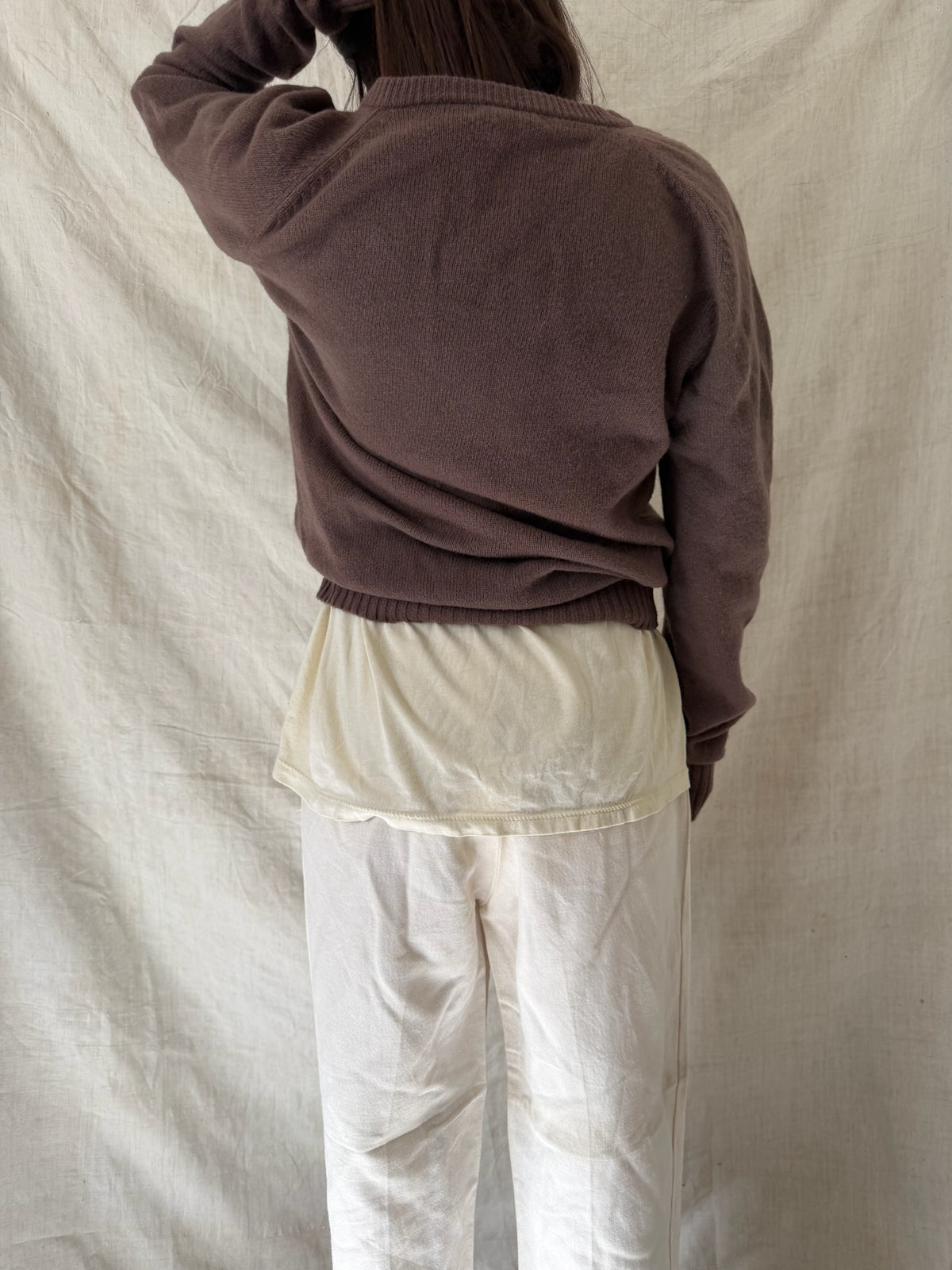 Fawn Brown Lambswool Sweater