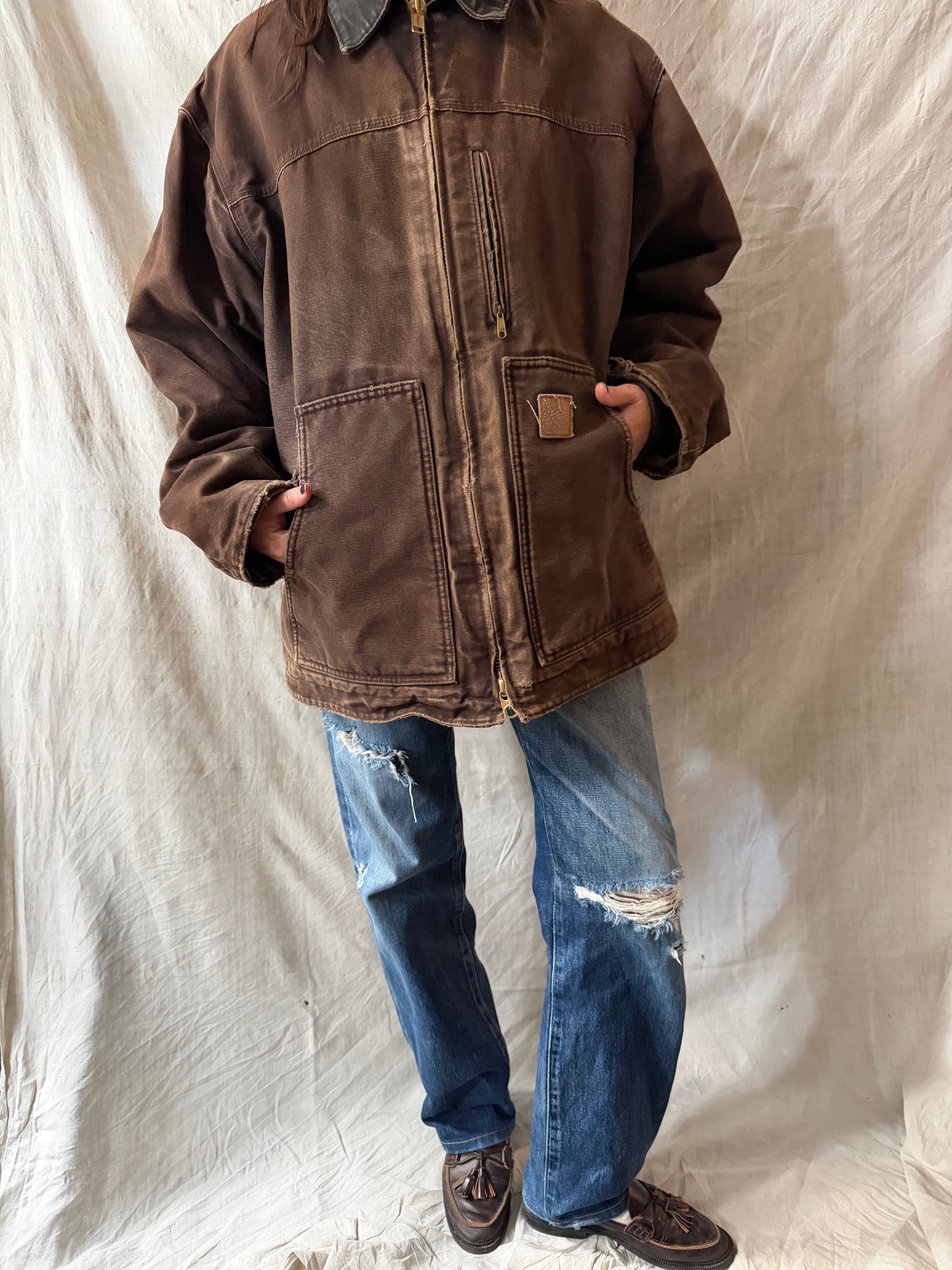 Faded Brown Carhartt Jacket