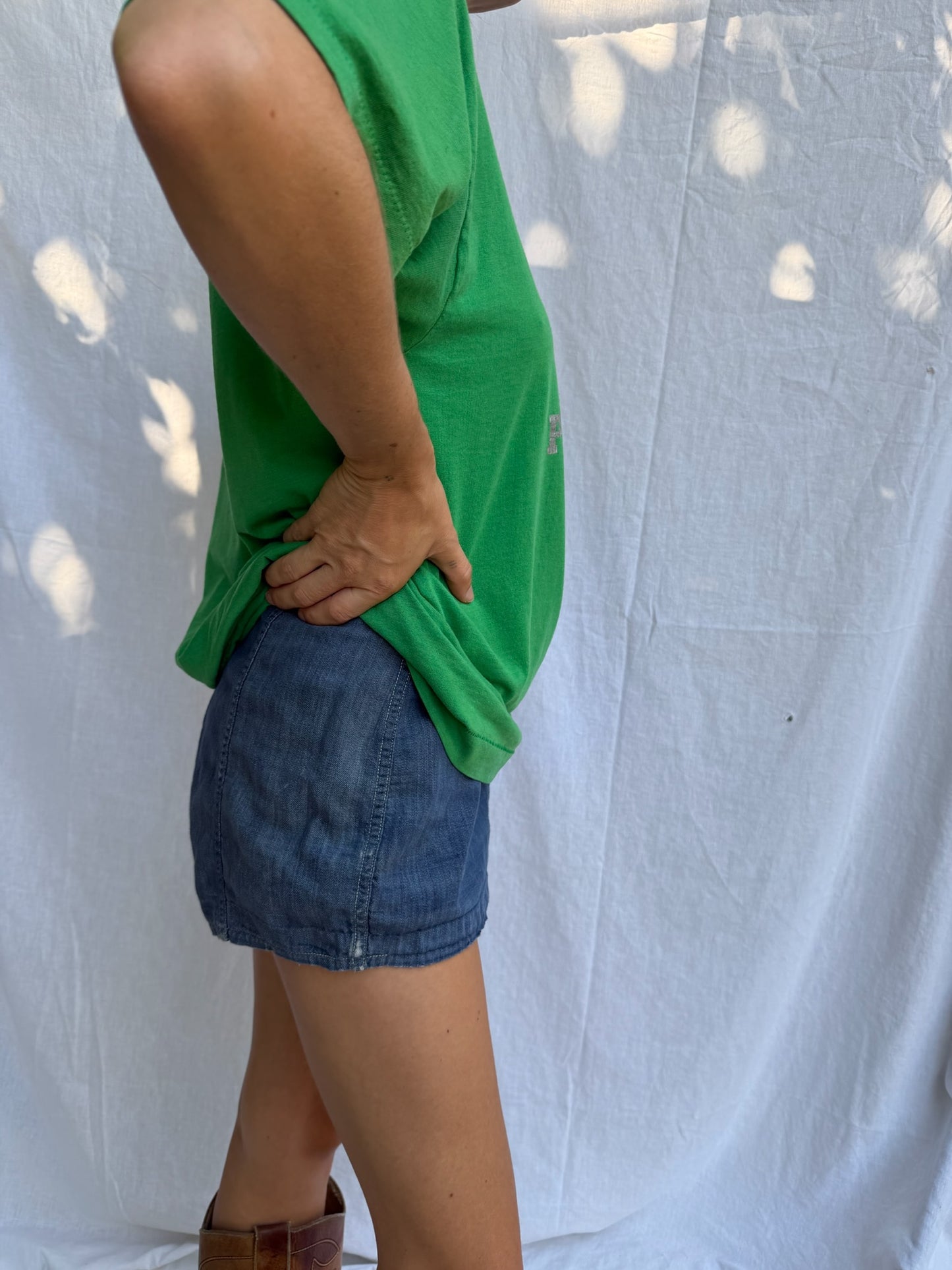 Faded Green Varsity Tee