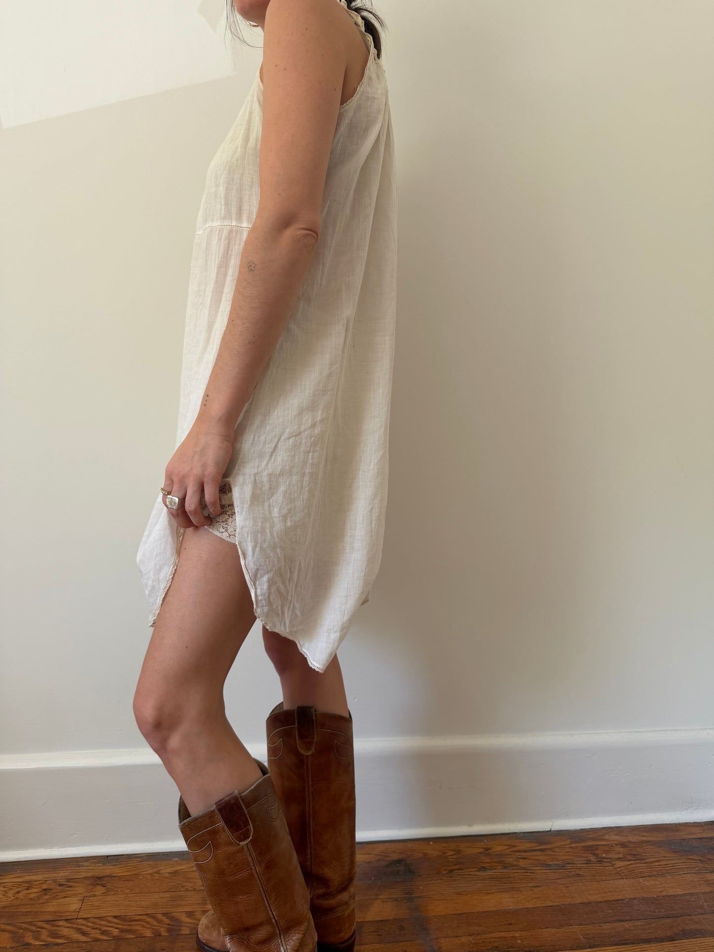 Antique Cotton Step-In