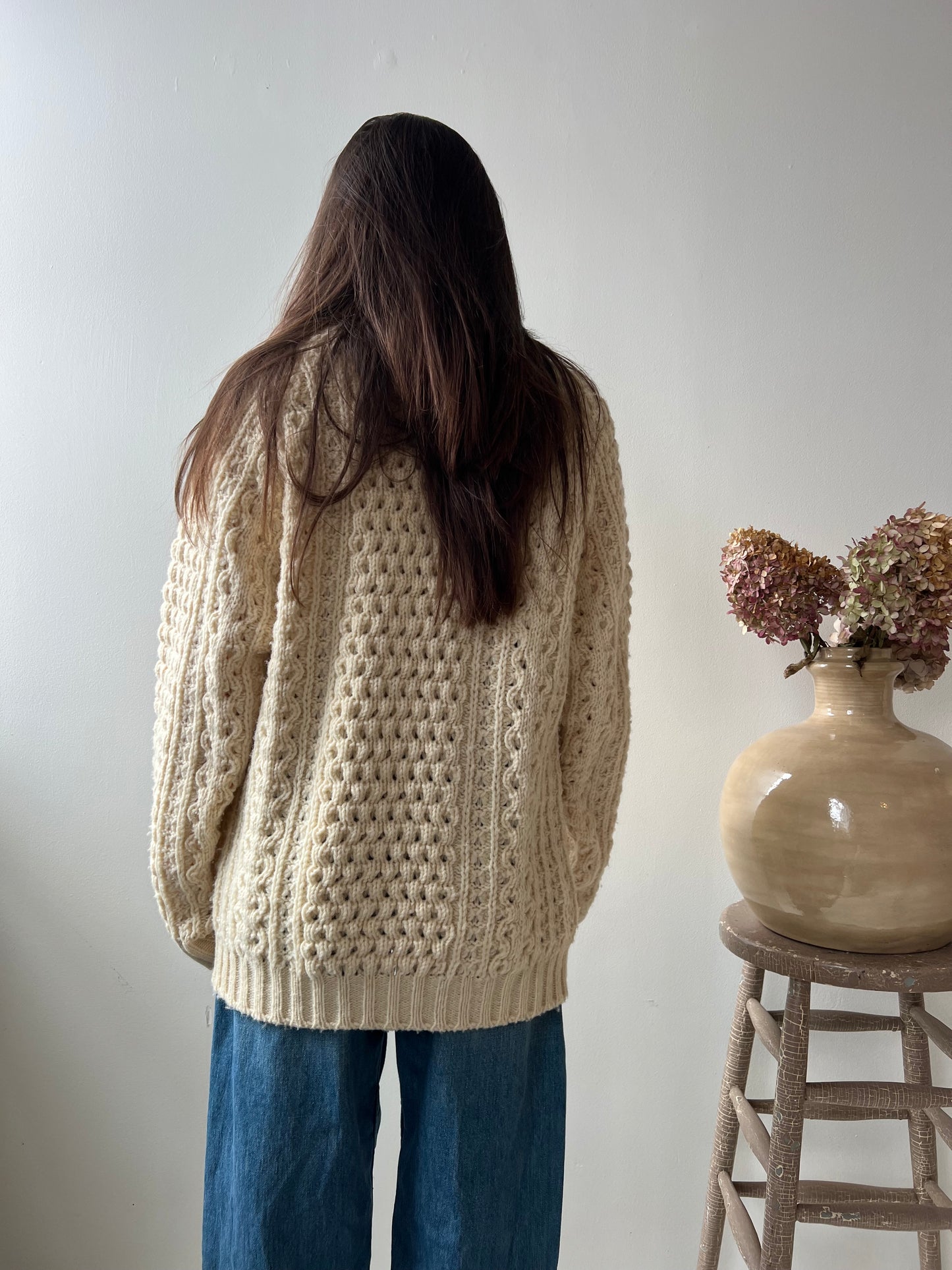 Cream Irish Fisherman Sweater