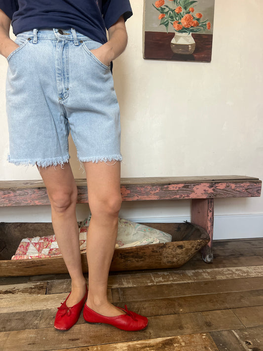 Lightwash Lee Riders Cutoffs