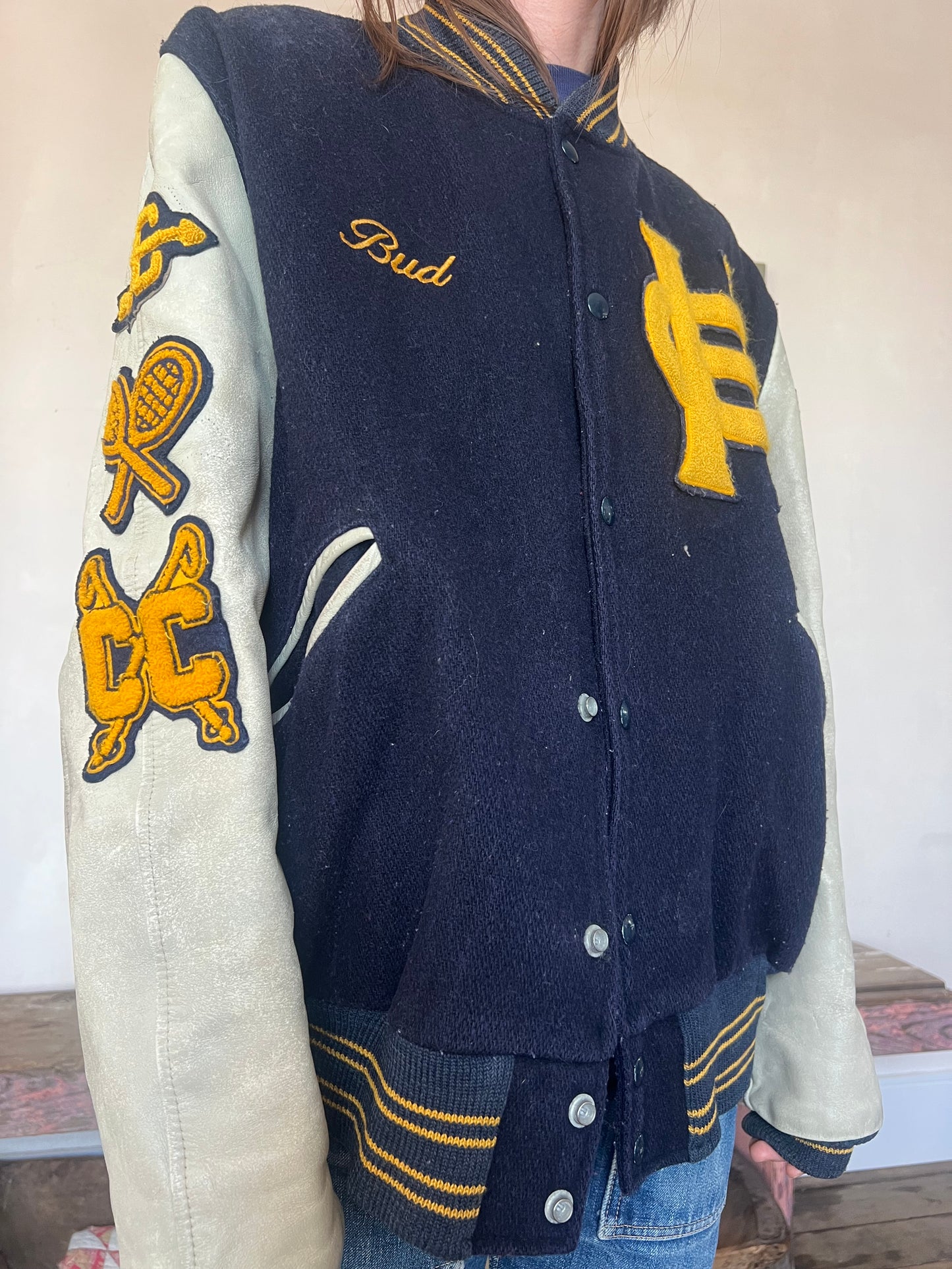 Buds Navy Varsity Jacket