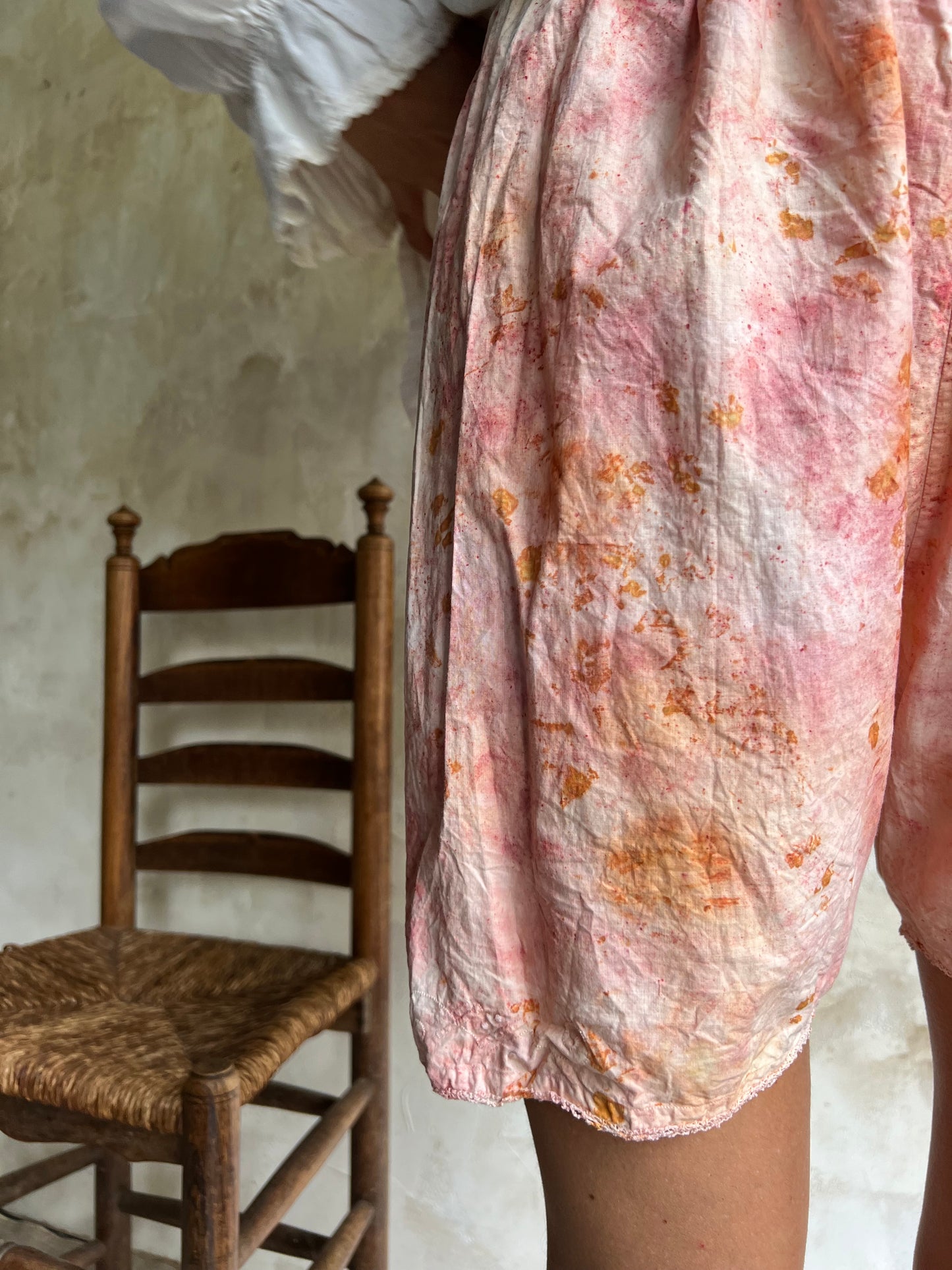 Madder Bundle Dyed Crochet Trim Bloomers