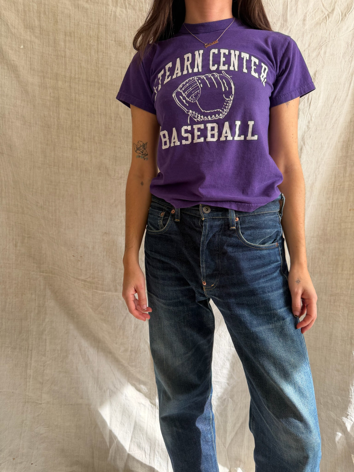 Purple Youth Baseball Tee