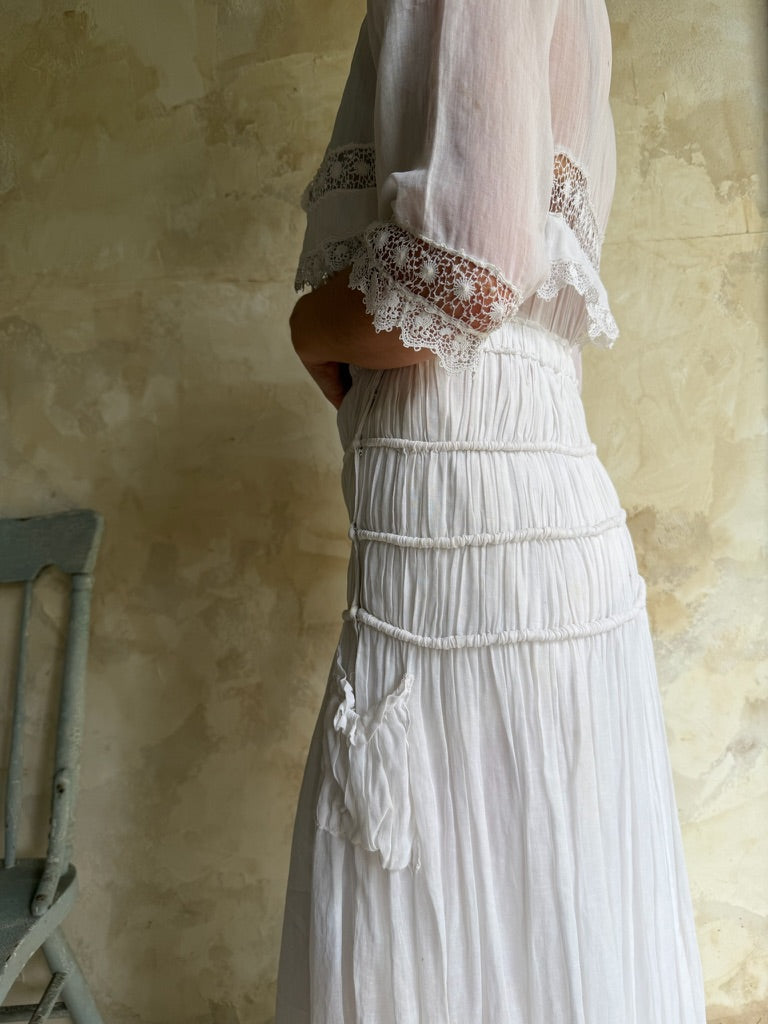 Edwardian White Lawn Dress