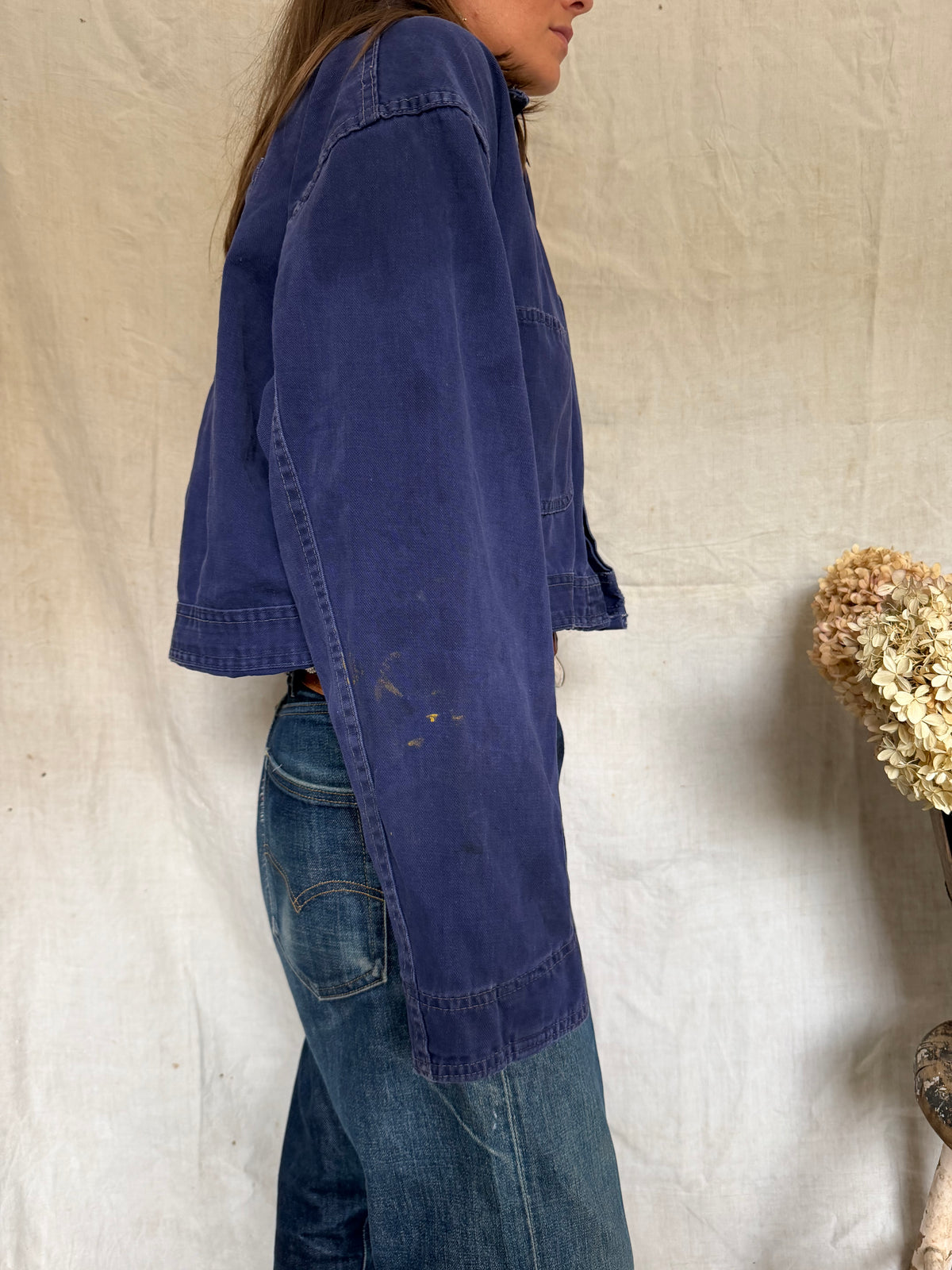 Indigo Blue MTC Cropped Chore Jacket