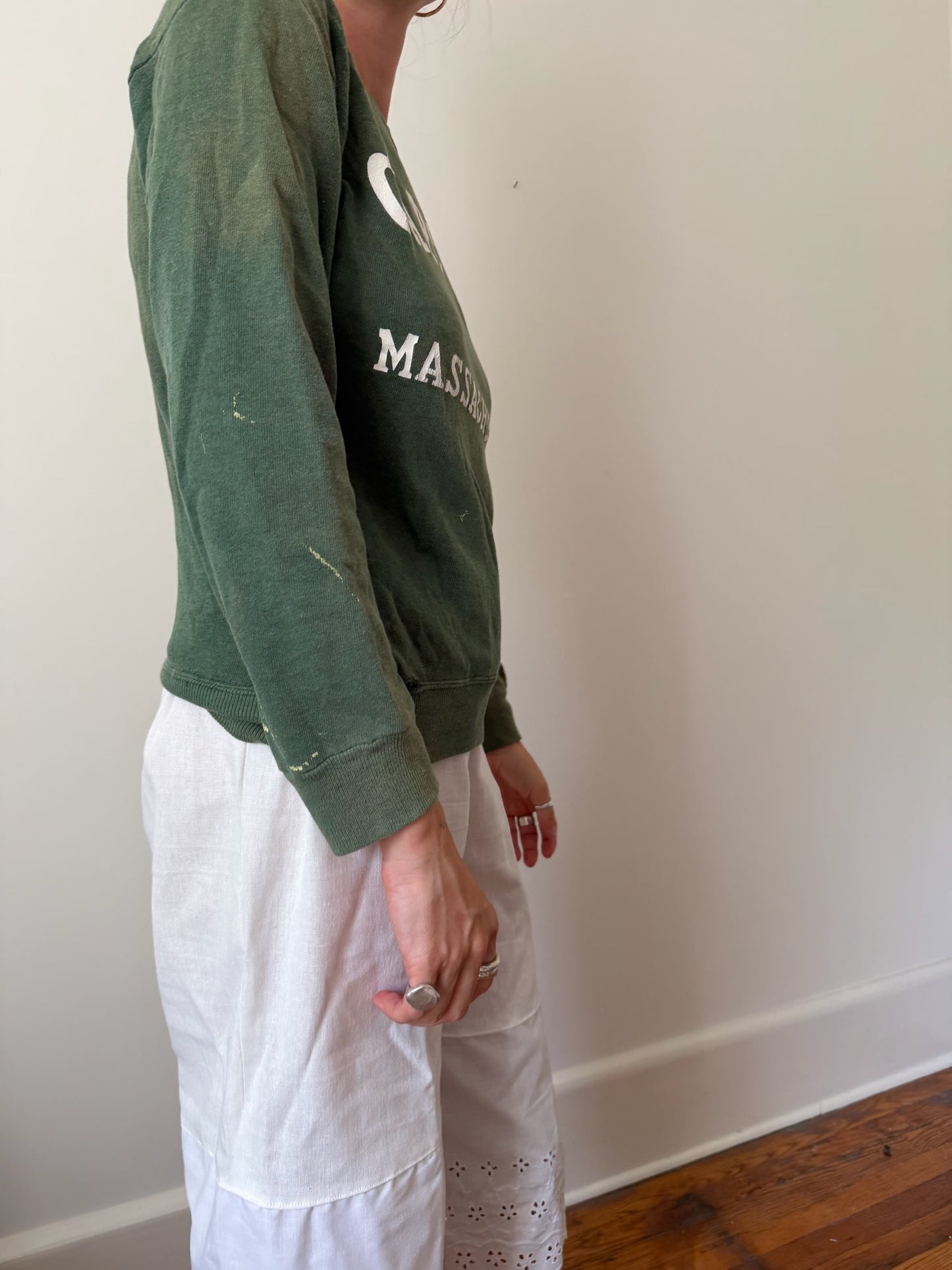 Green Cape Cod Sun Faded Crewneck