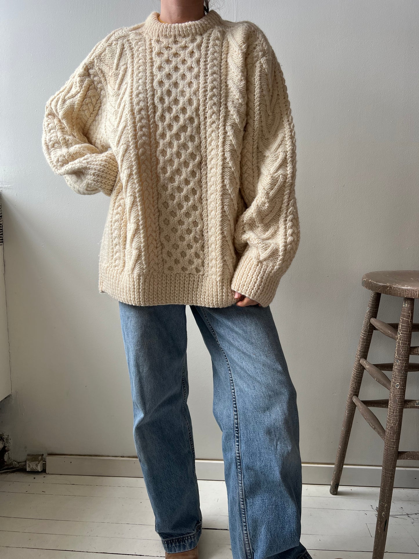Gaeltarra Handknit Irish Wool Sweater