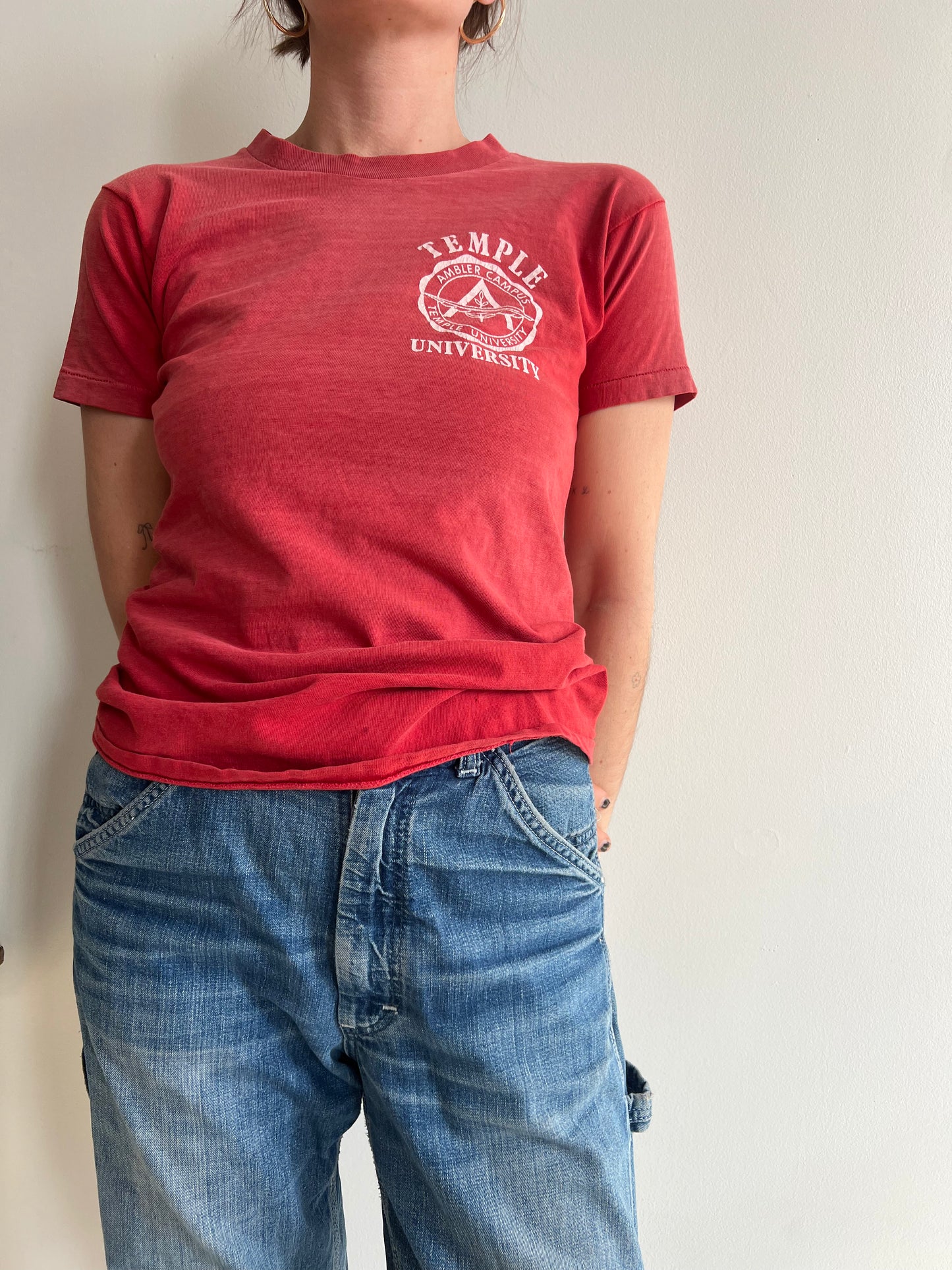 Faded Red Temple Uni Tee