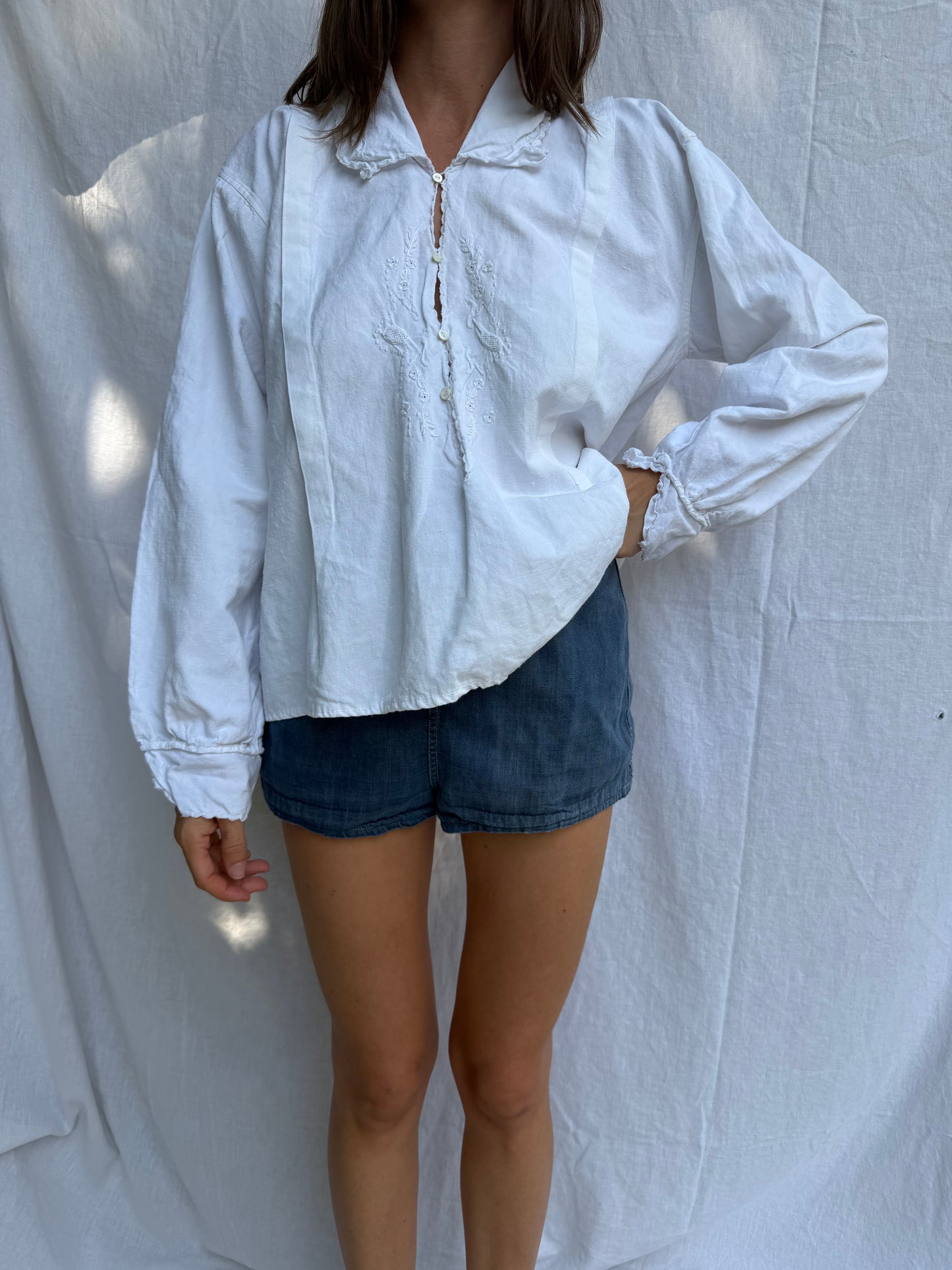 Antique Italian Cotton Blouse