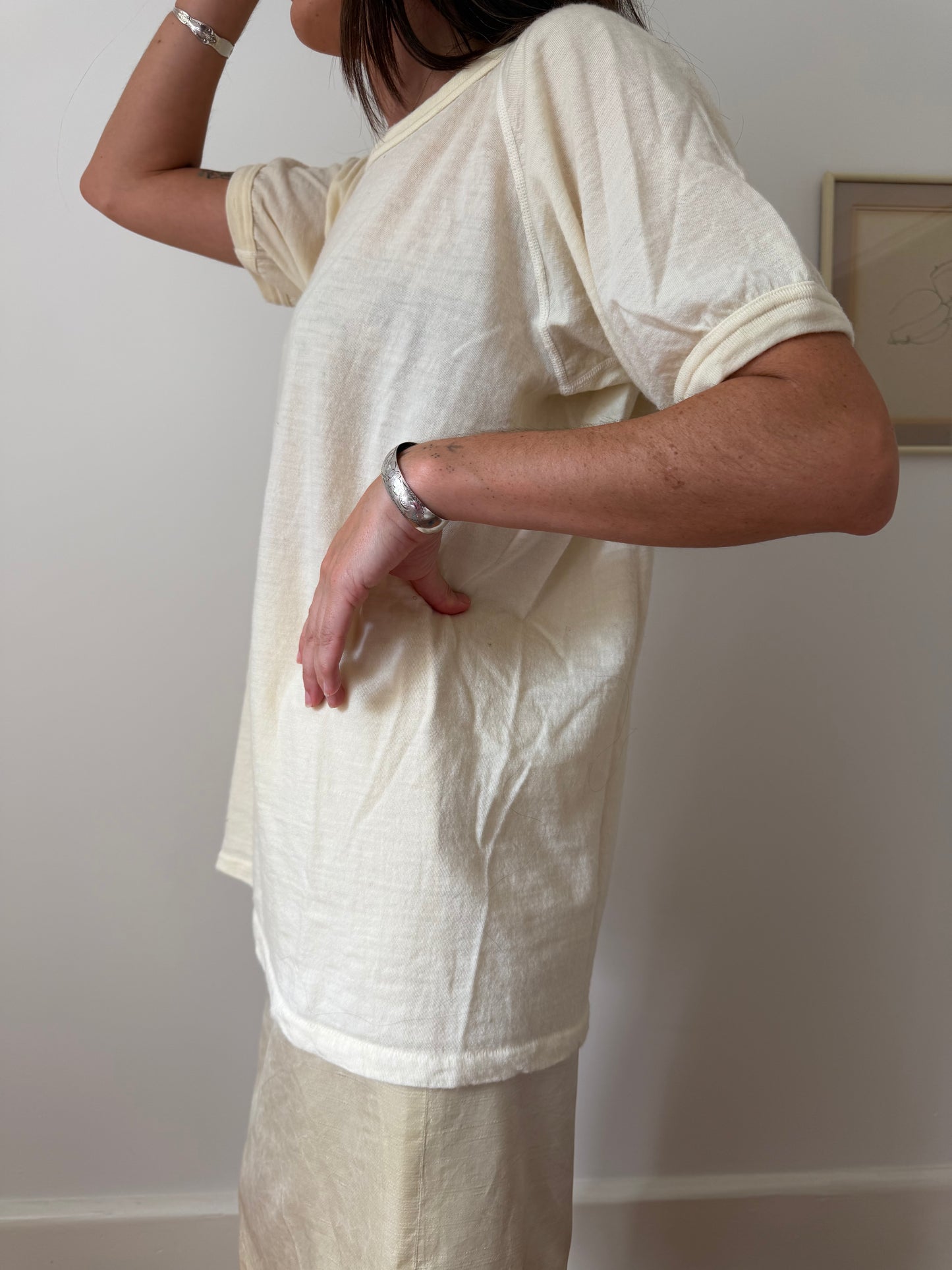 Butter Yellow Wool Tee