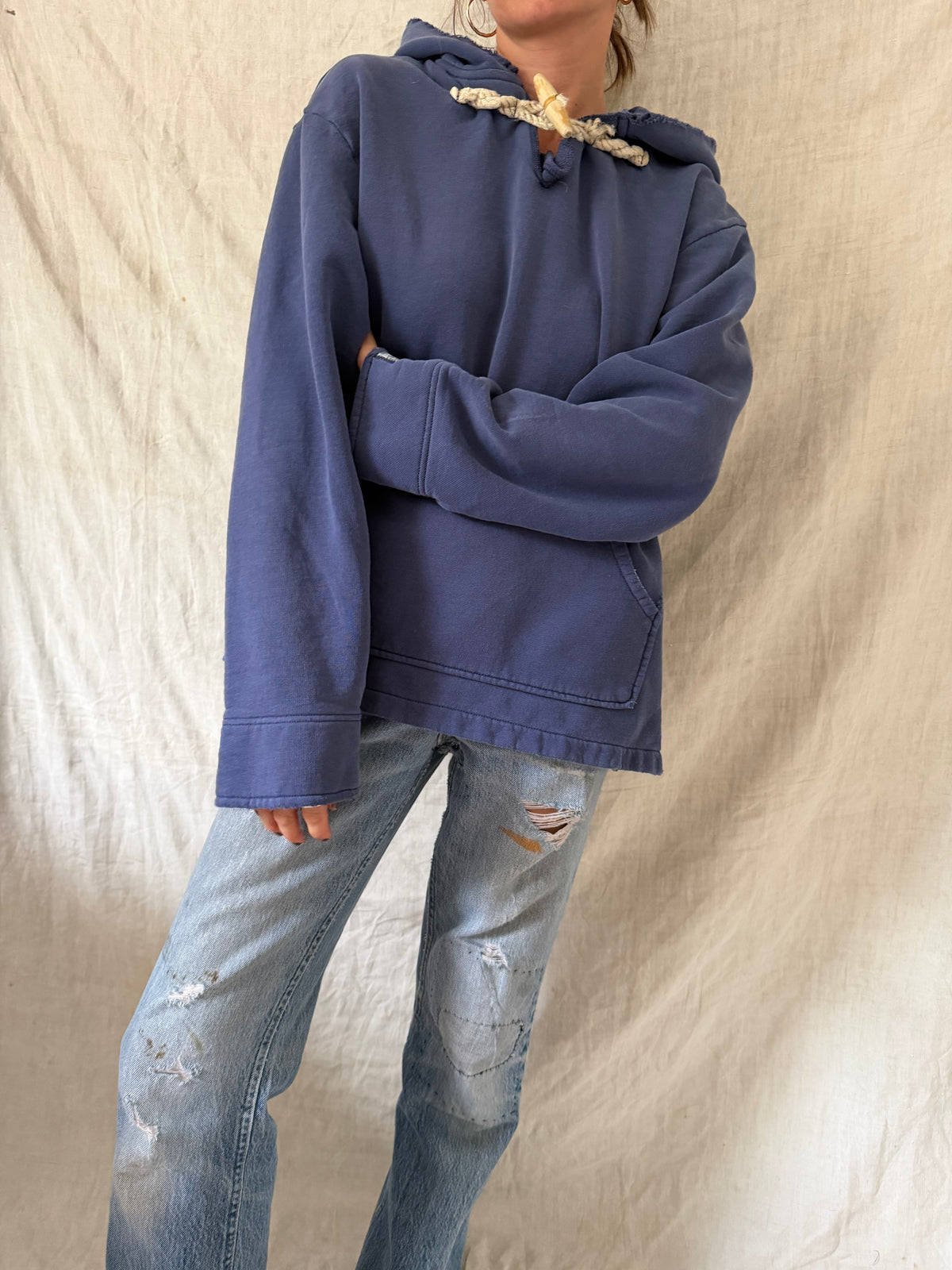 Polo Faded Blue Hoodie