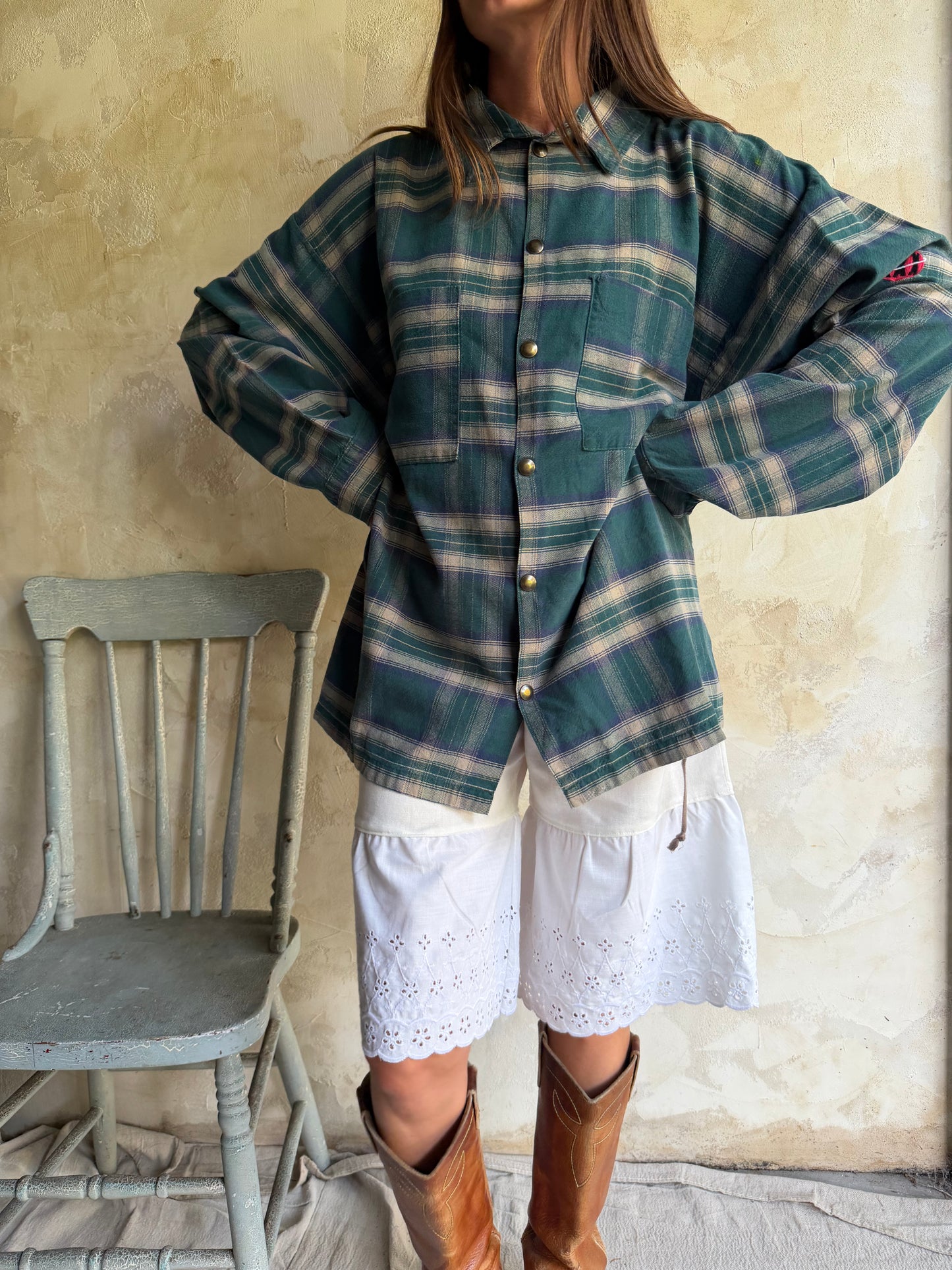 Green Plaid Shirt