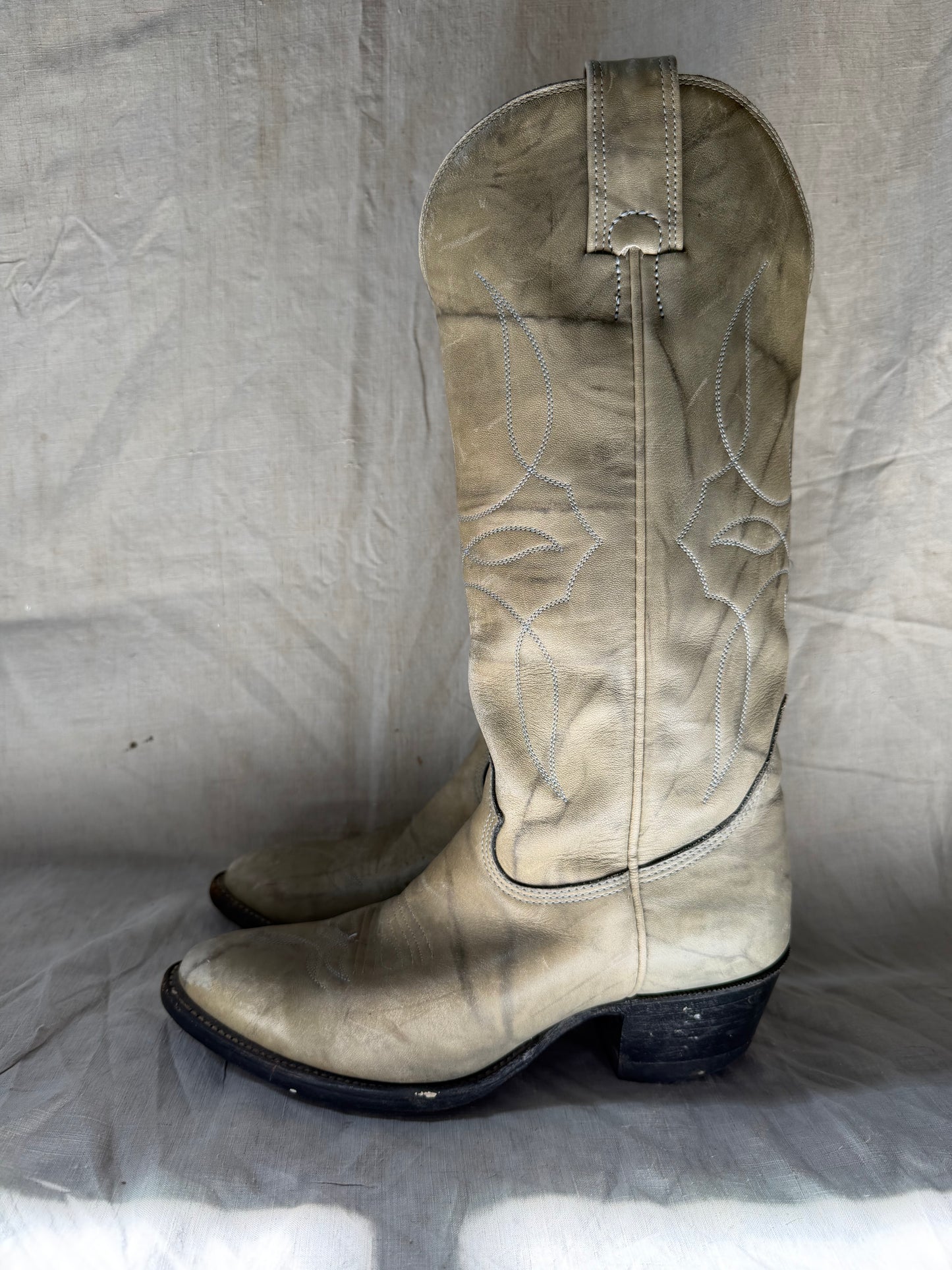 Blue Grey Cowgirl Boots