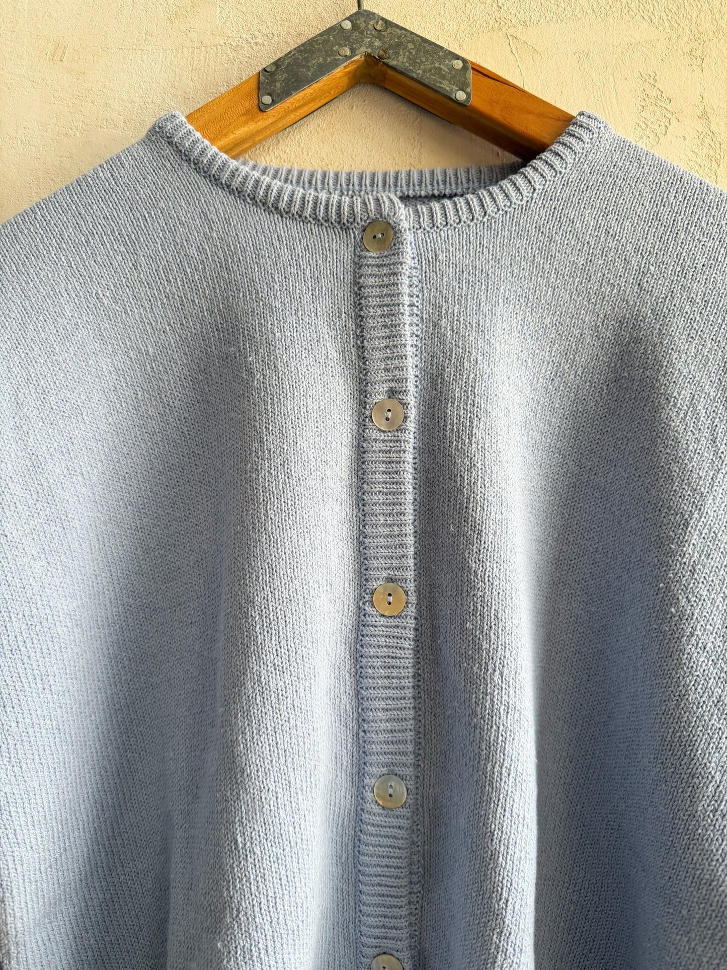 Cotton Leila Cardigan in Cornflower By Le Bon Shoppe