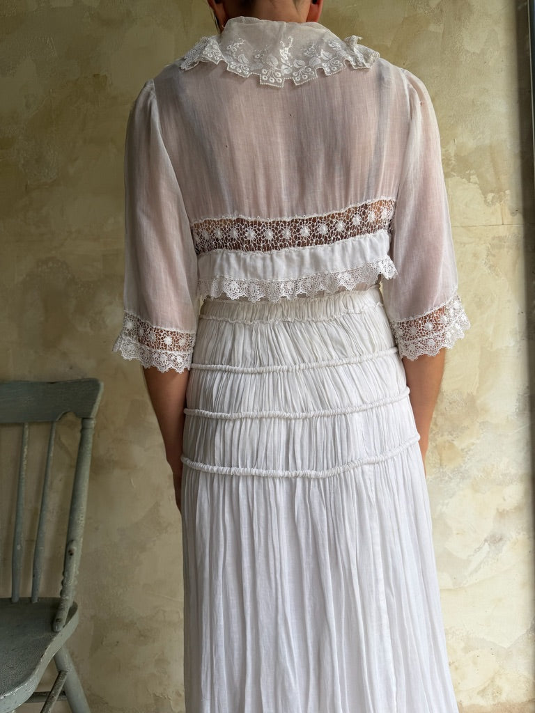 Edwardian White Lawn Dress
