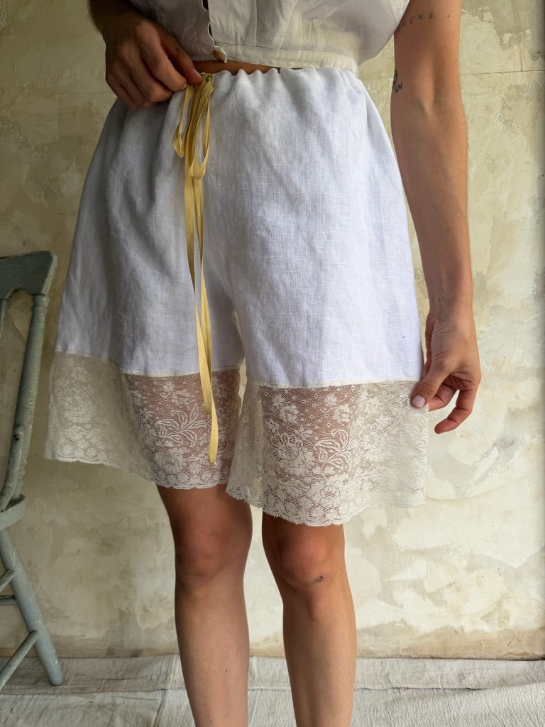 Handmade Lace Short Bloomers