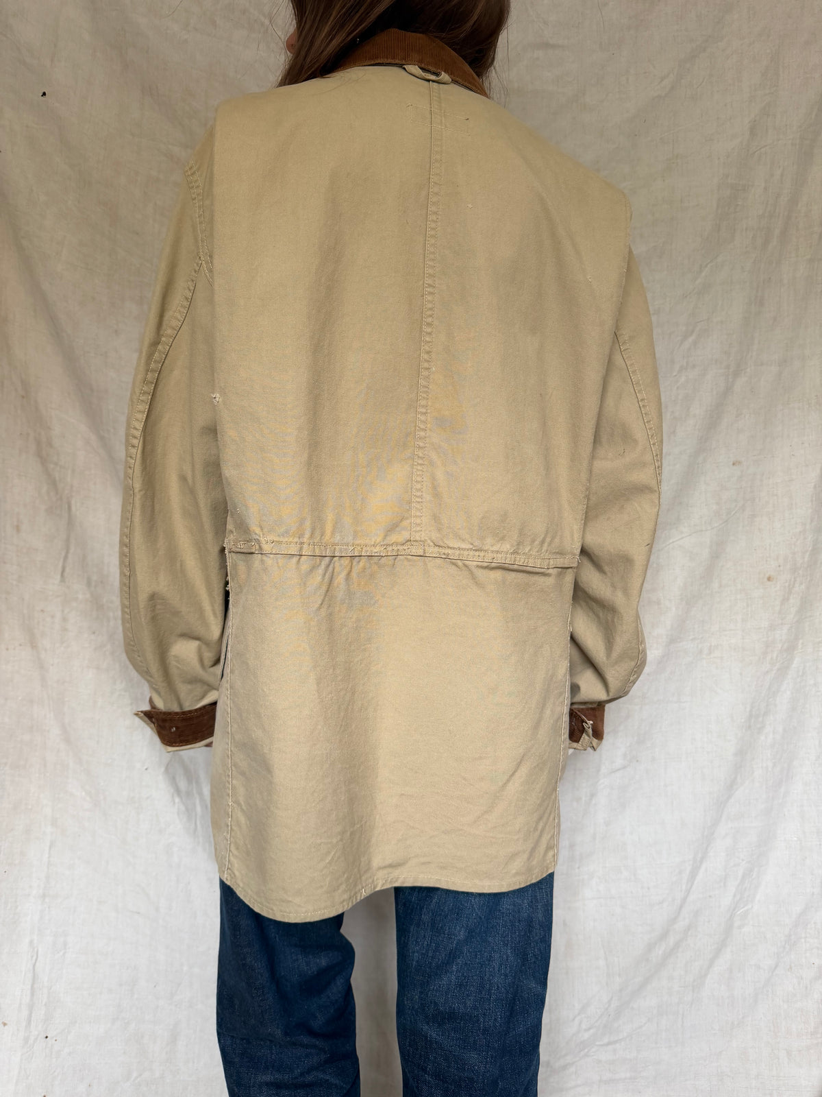 Taupe + Brown Suede Hunting Jacket