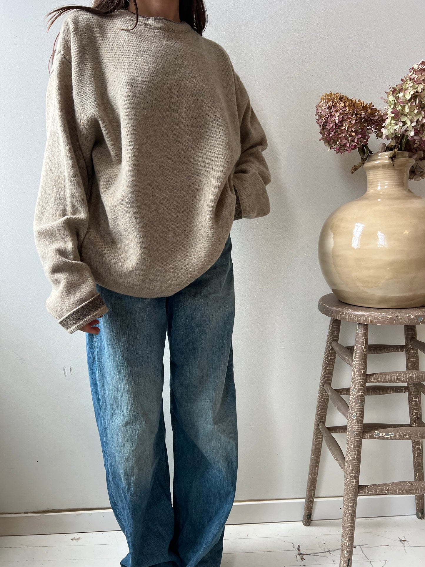 Khaki Heather Woolrich Pullover