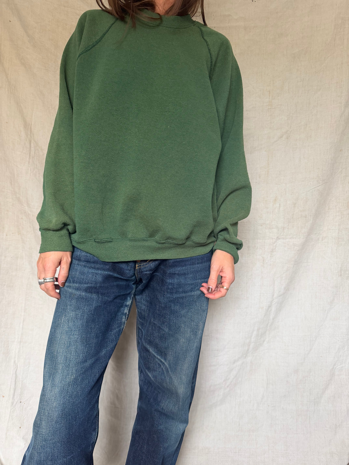 Faded Forest Green Crewneck