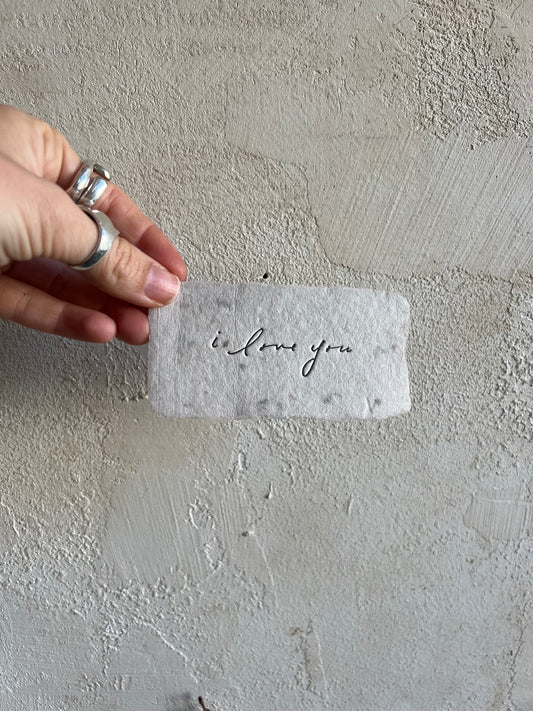 i love you Tiny Note by Farmette