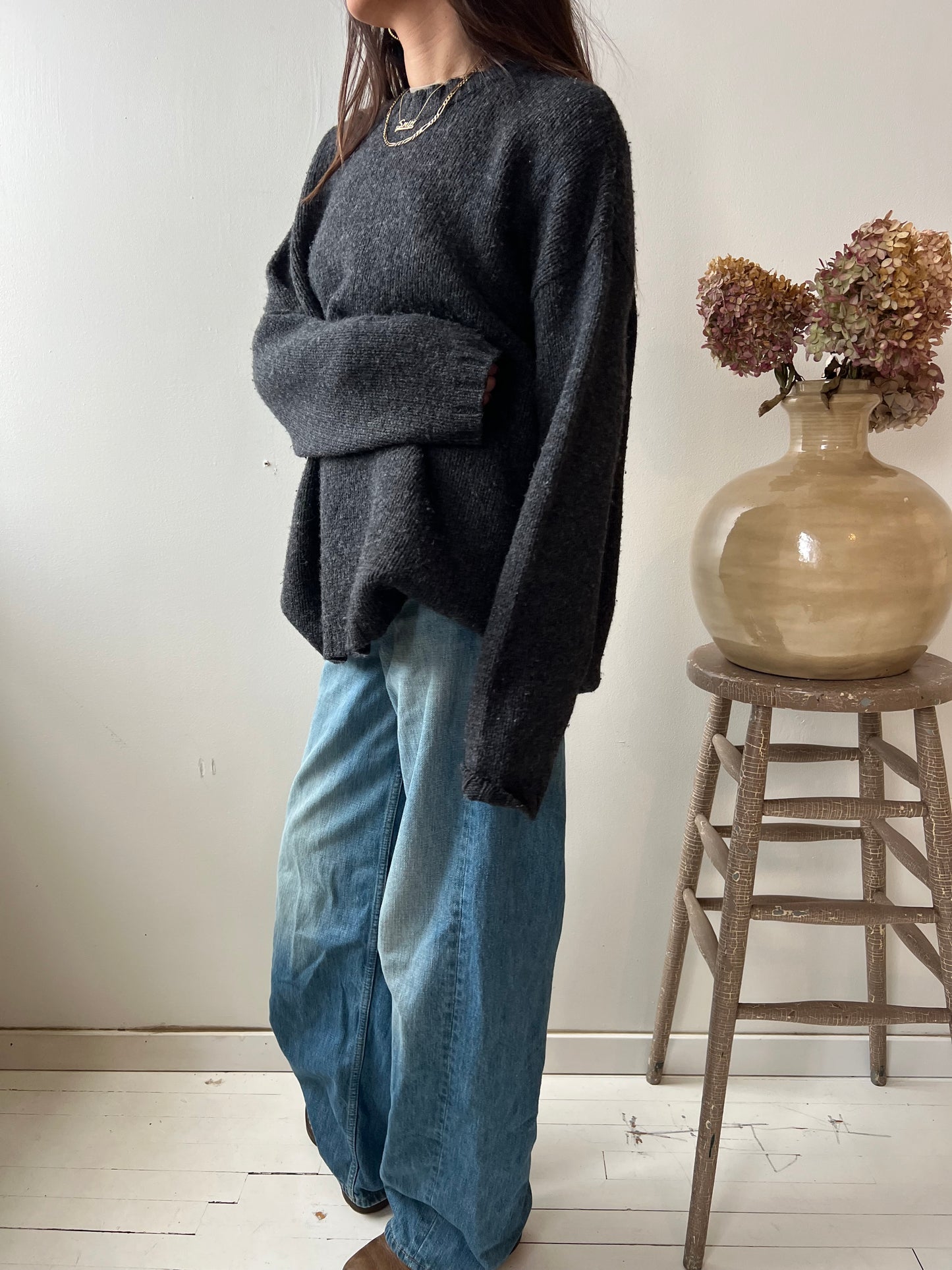 Charcoal Grey J Crew Sweater