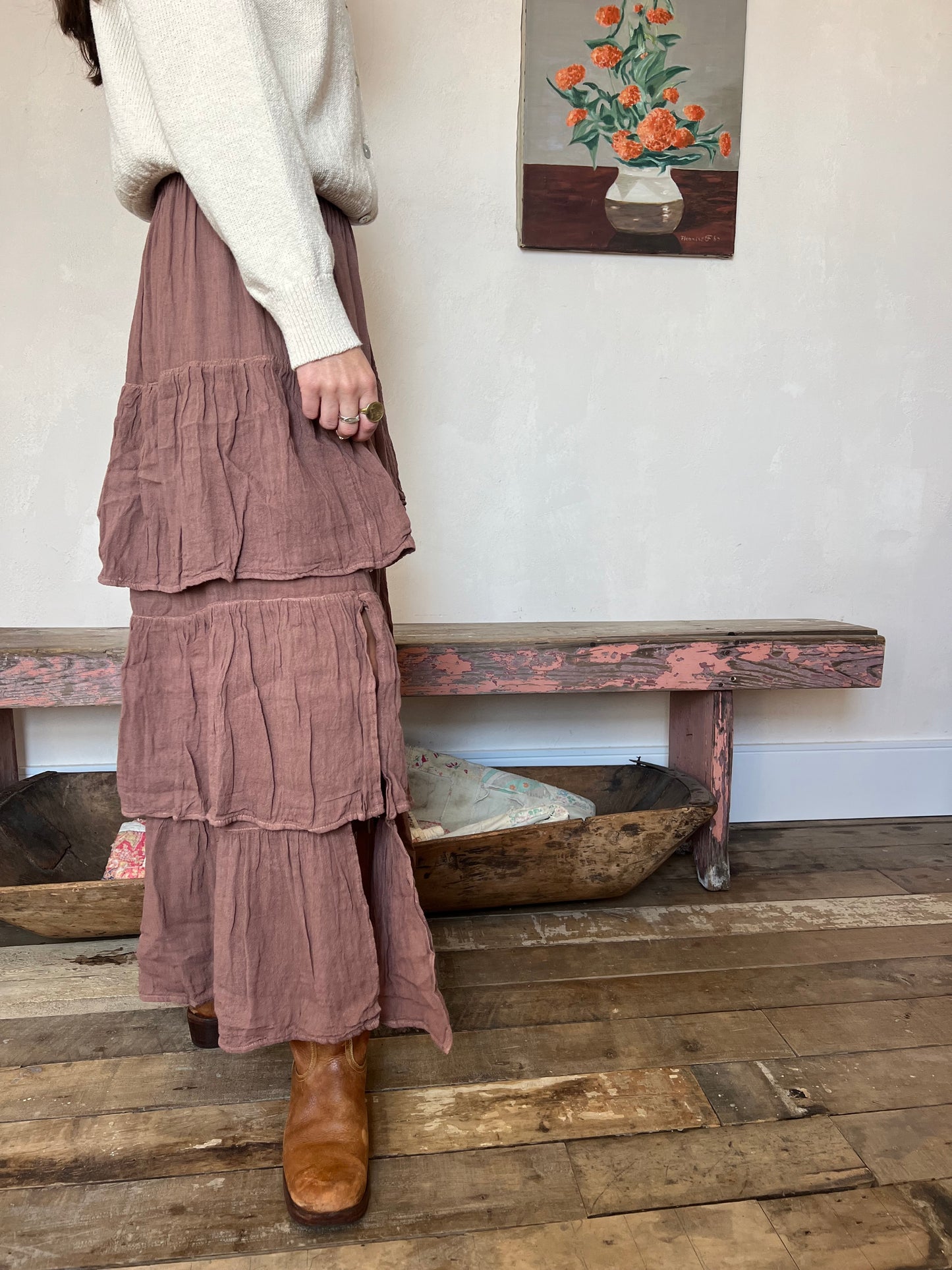 Oaxacan Fawn Ruffle Skirt