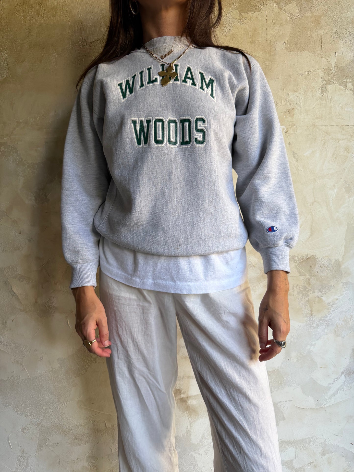 Grey William Woods Crewneck