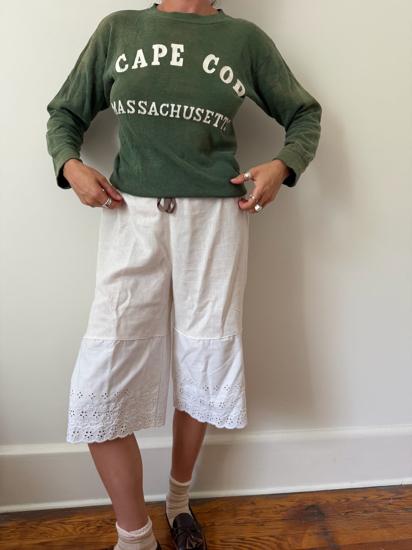 Green Cape Cod Sun Faded Crewneck