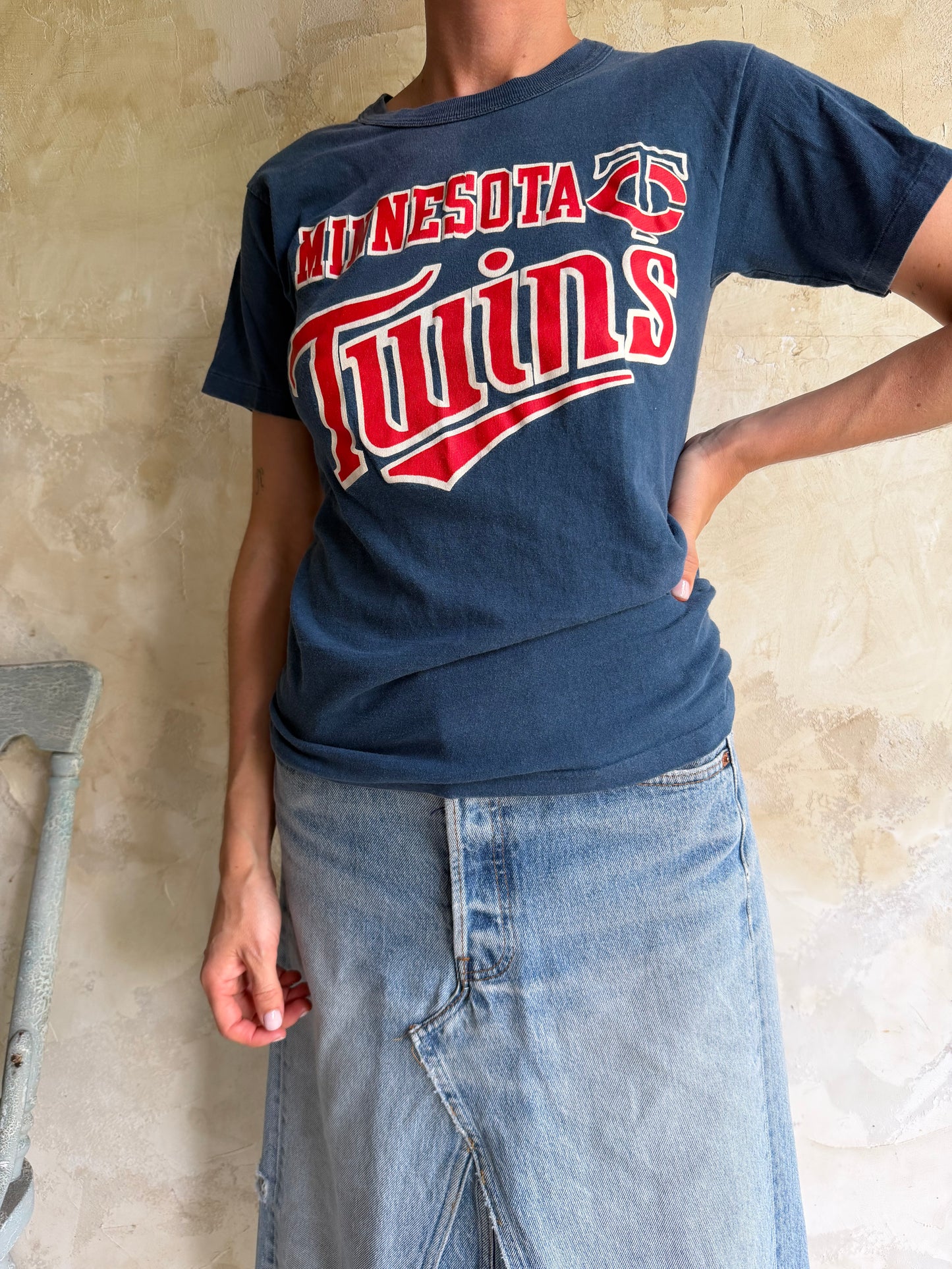 Faded Blue Minnesota Twins Tee