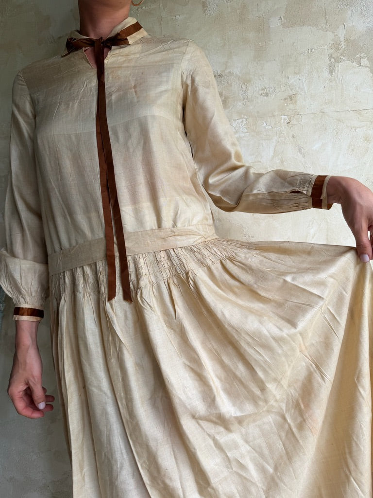 1920s Silk Dress