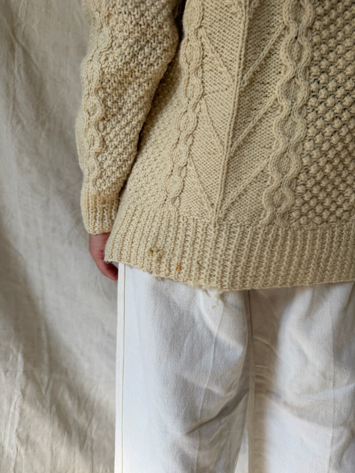 Classic Irish Wool Fisherman Sweater