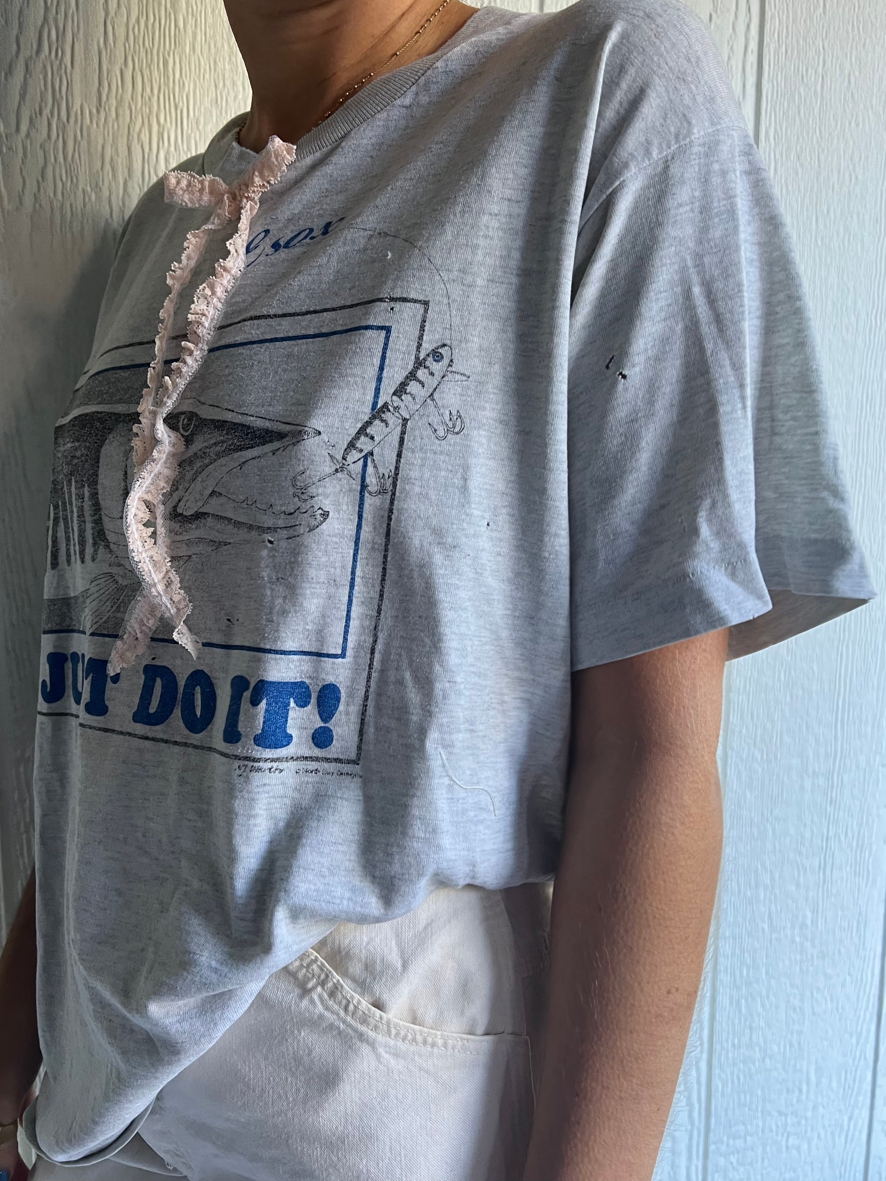 “Just Do It” Tee With Bow