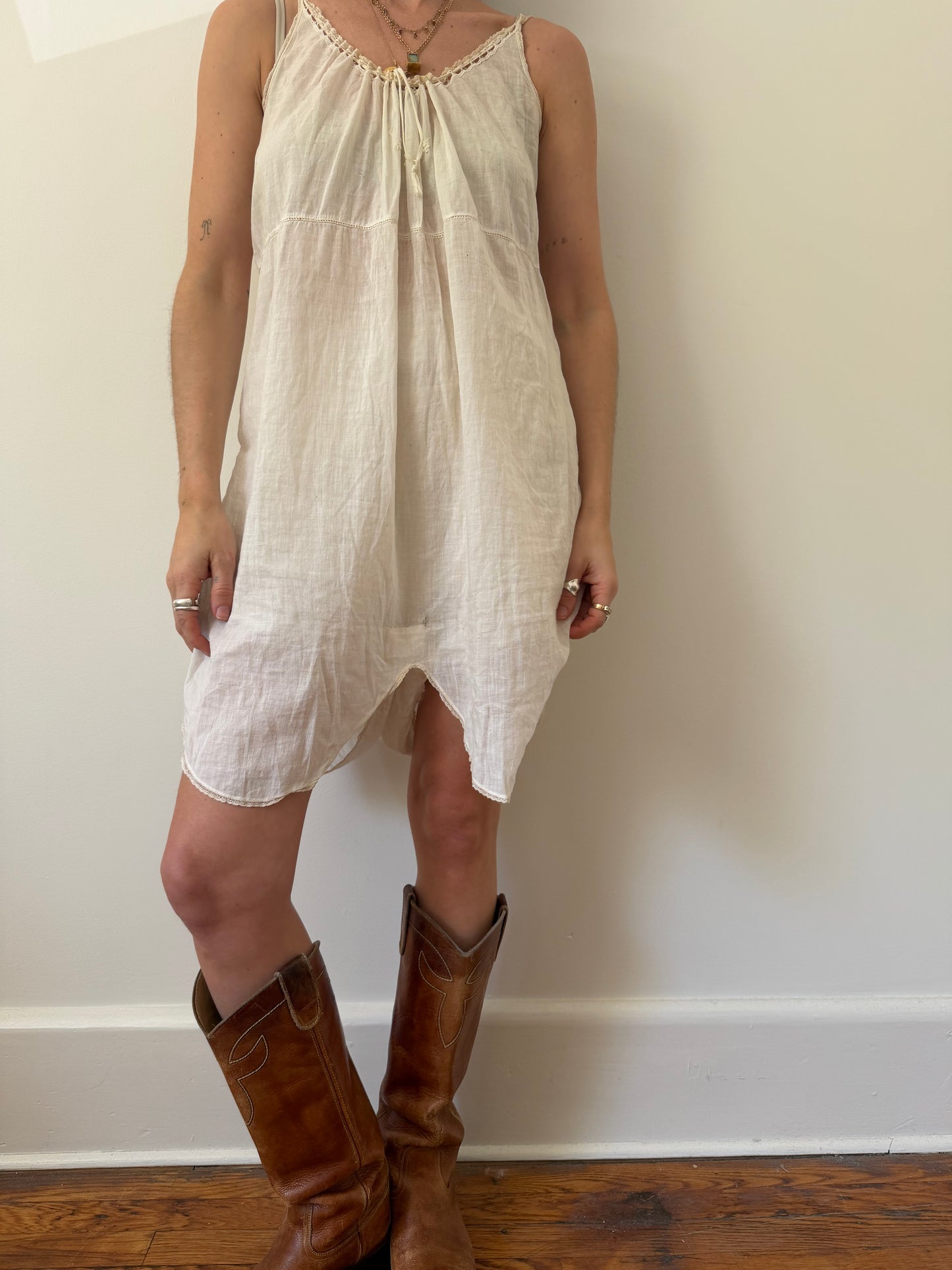 Antique Cotton Step-In