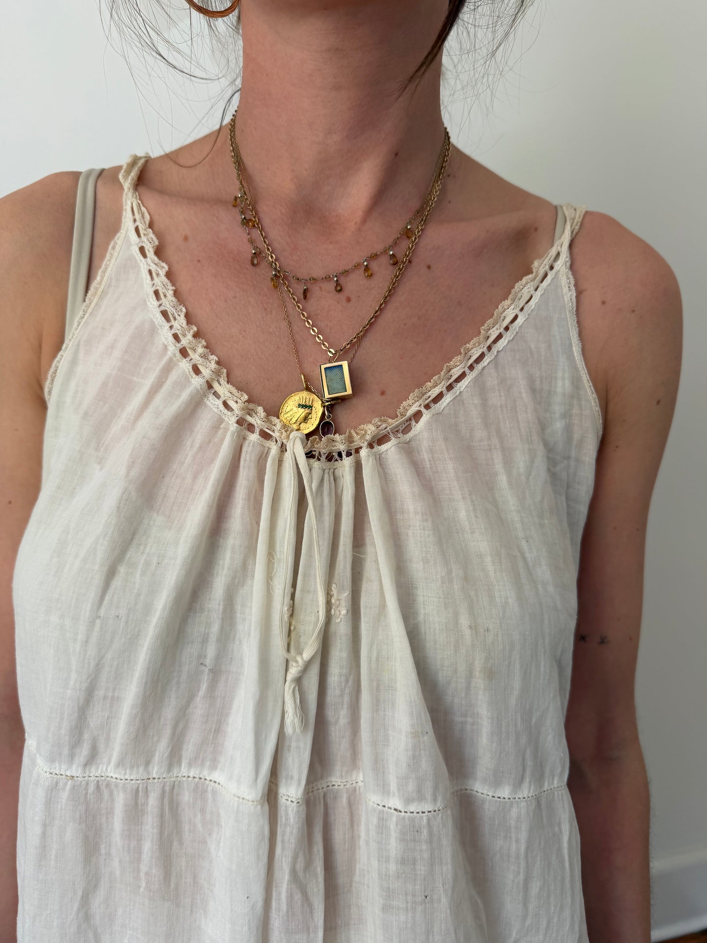 Antique Cotton Step-In