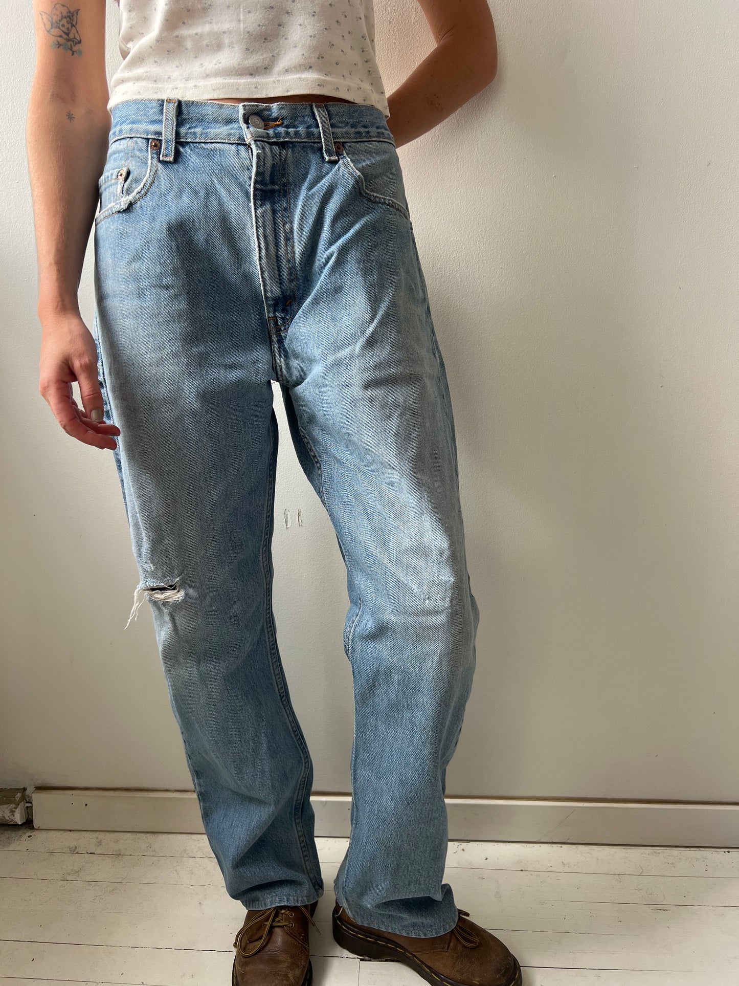 Slightly Distressed Levi’s 505s