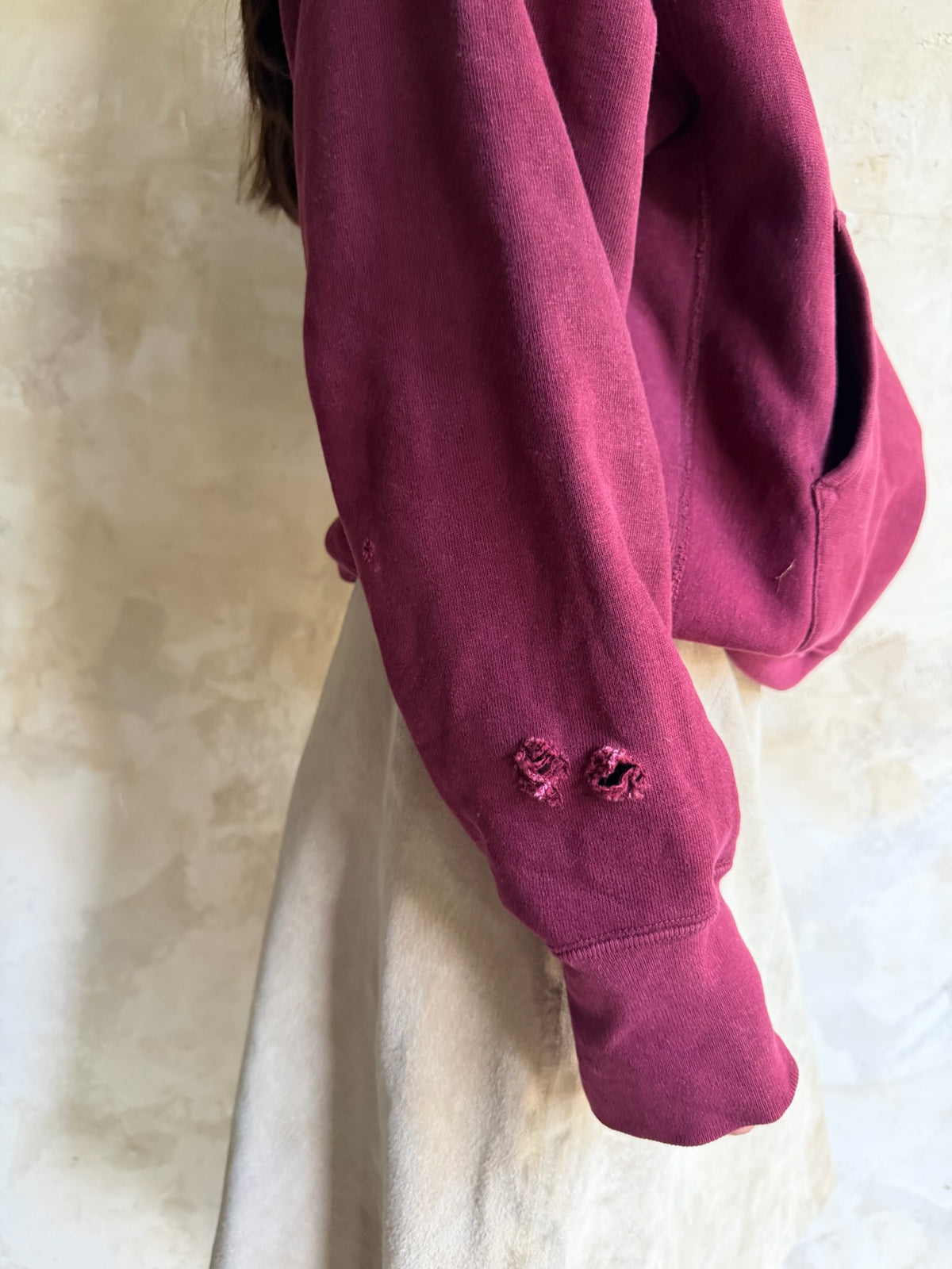 1980s Maroon Plattsburgh State Hoodie