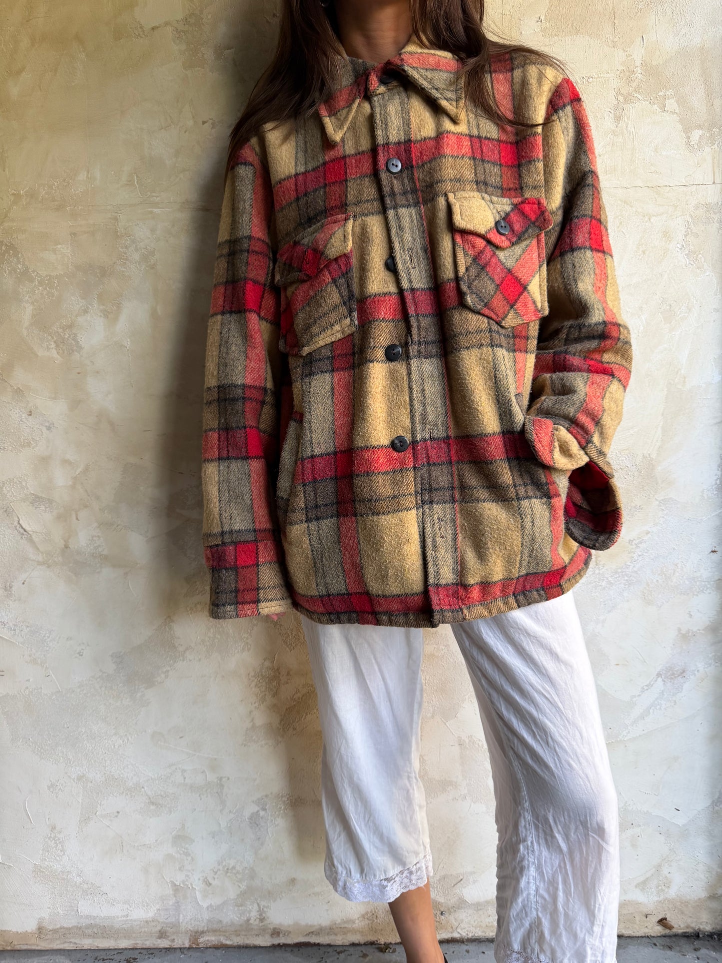 Plaid Wool Shacket