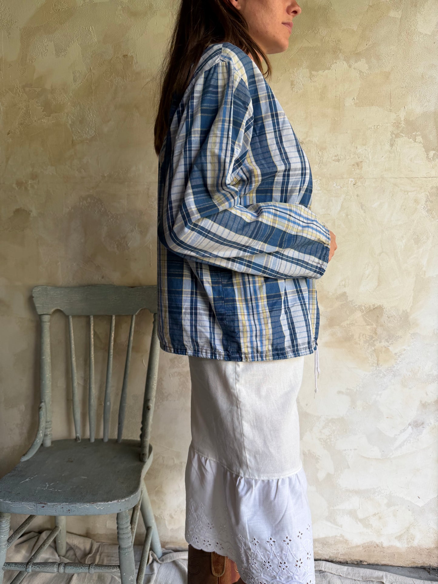 Plaid Zip Up Shacket
