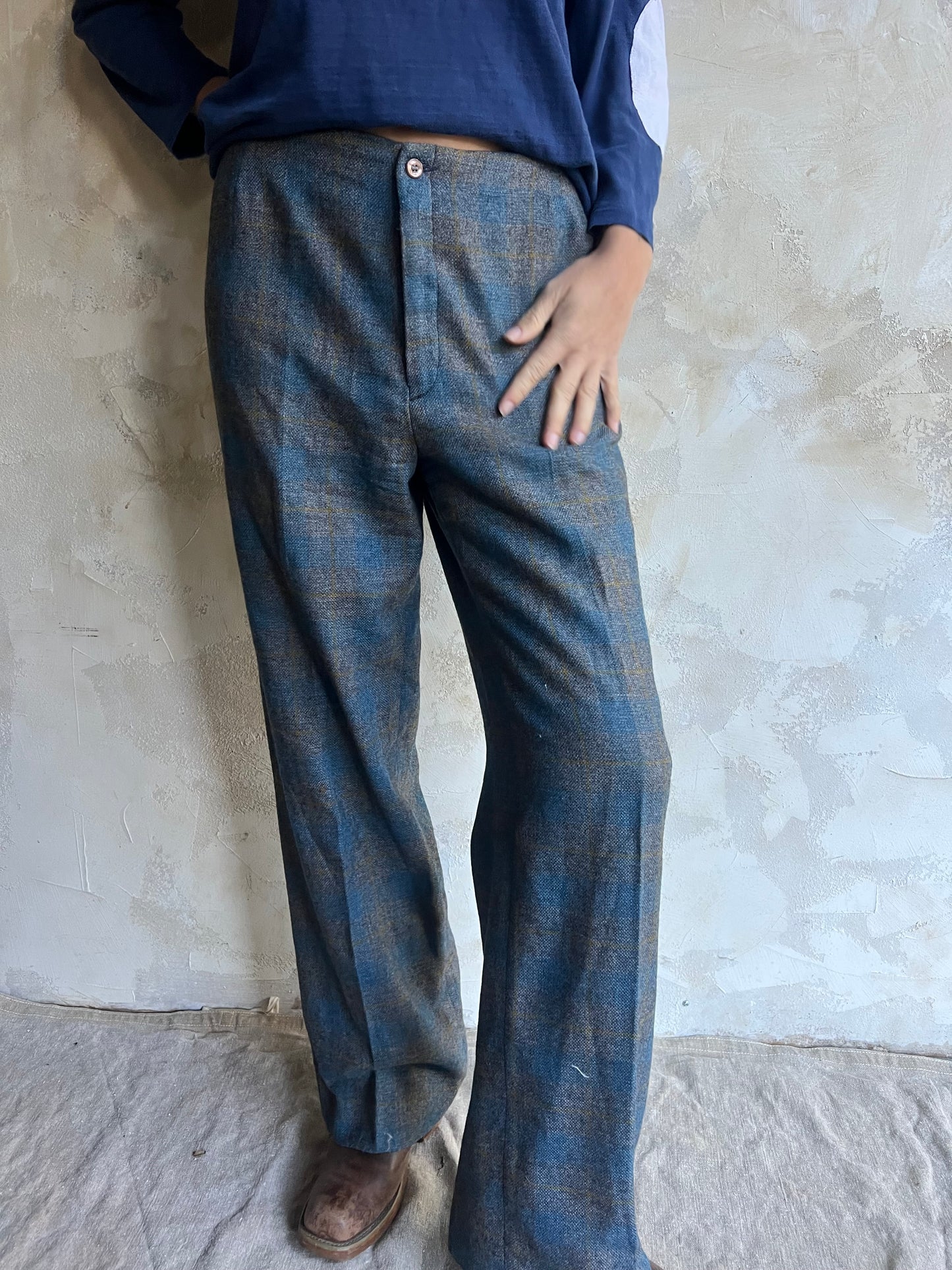 70s Plaid Trousers