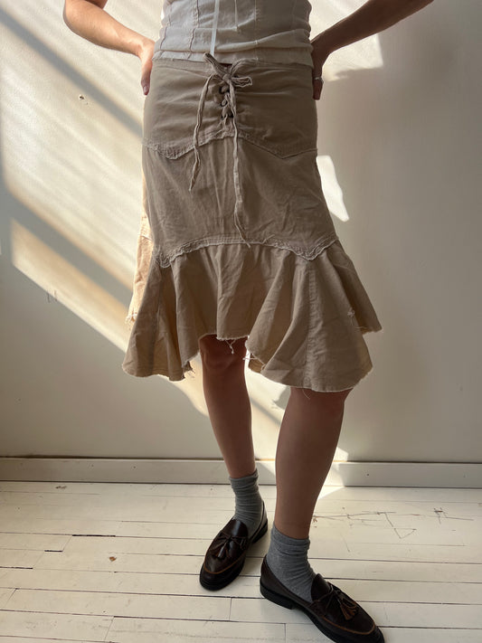 Thin Corduroy Stretchy Skirt