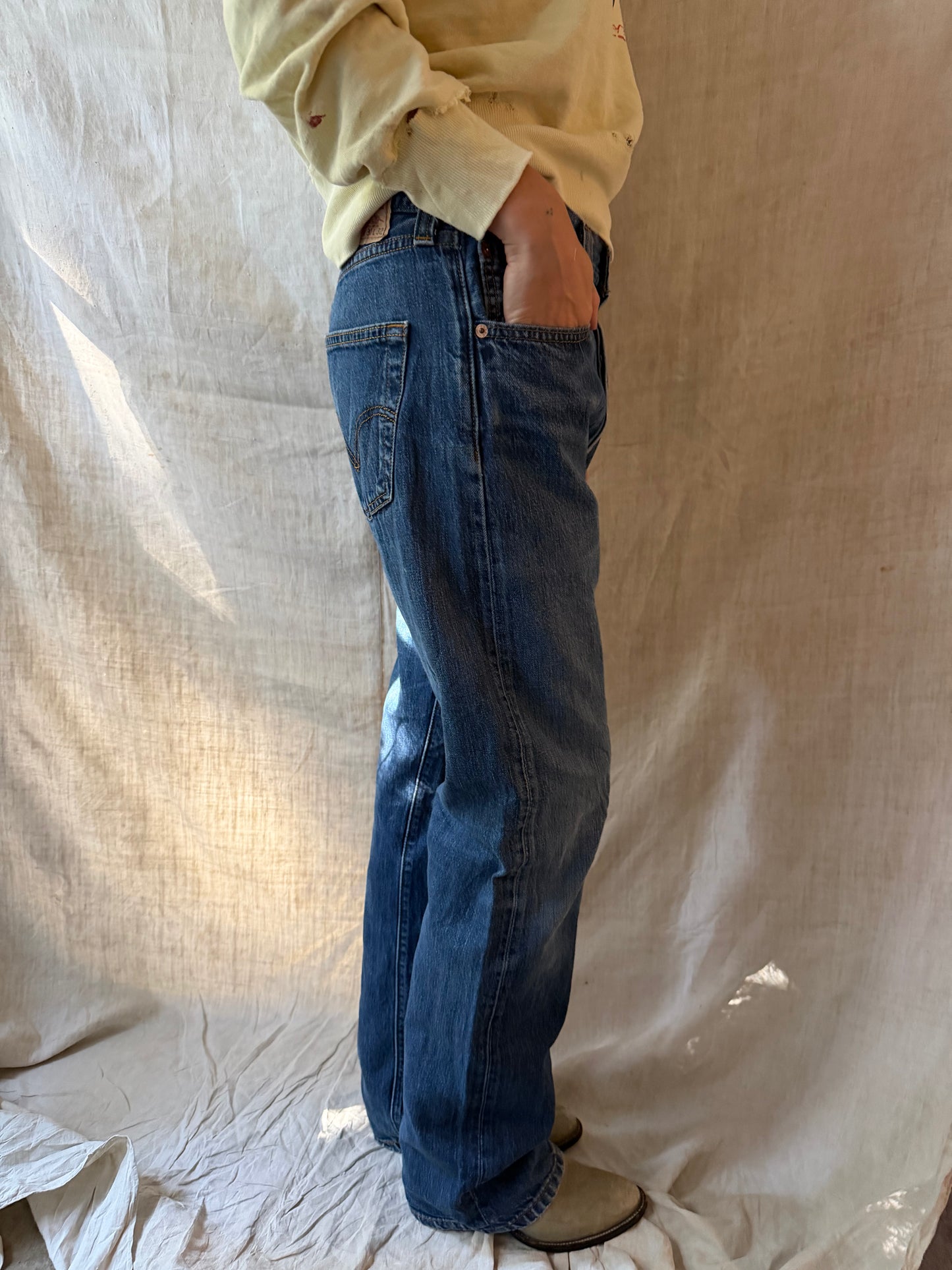 Medium Wash Levi’s 501s