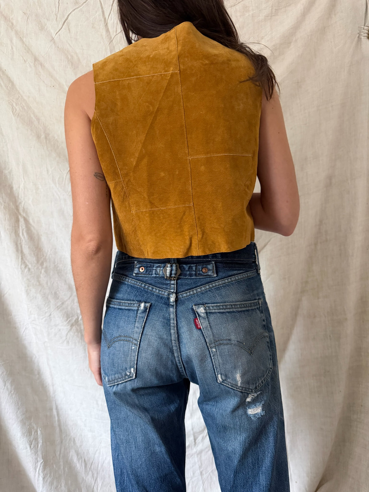 Suede Mini Vest