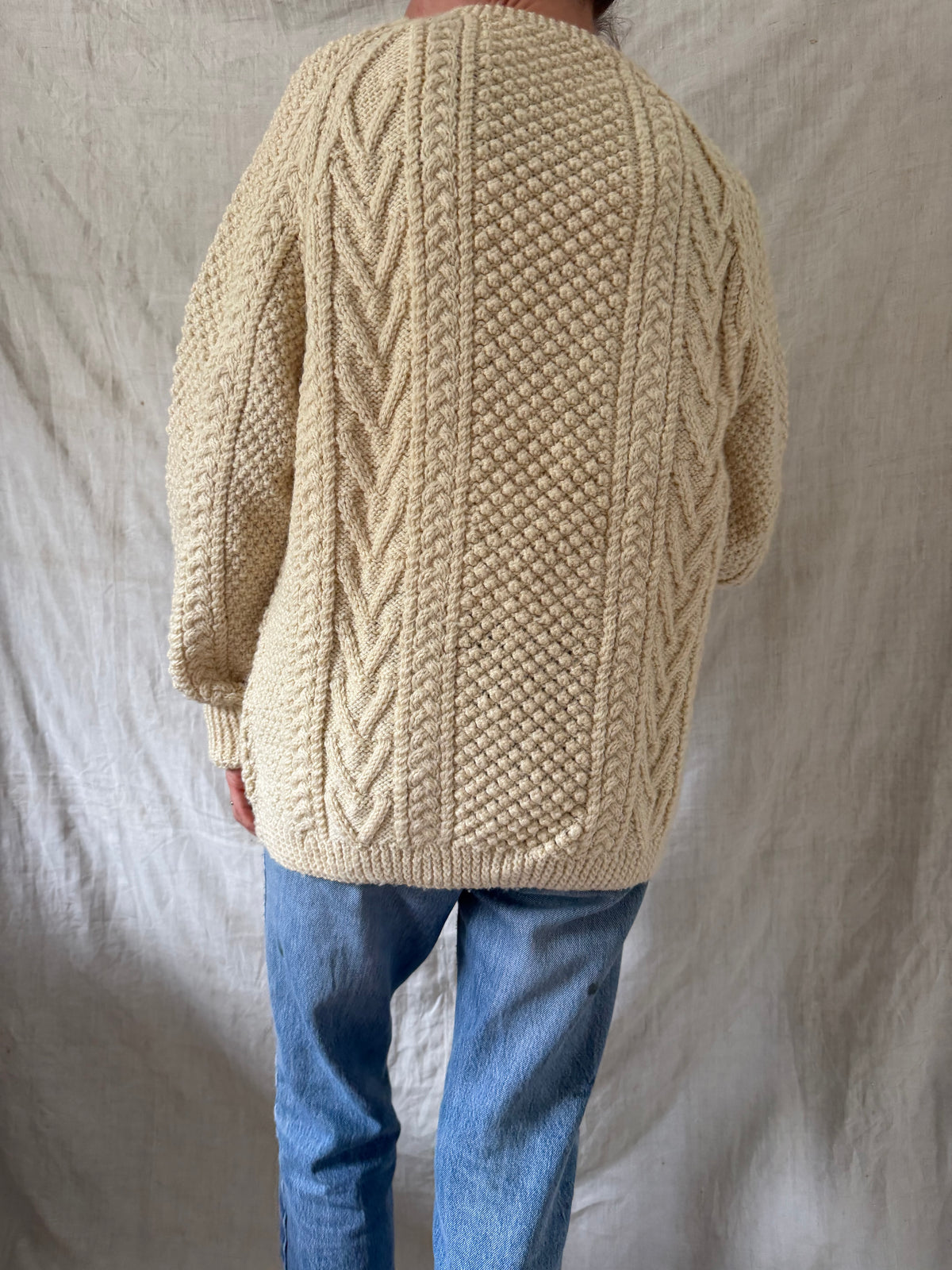 Irish Wool Fisherman Sweater 02