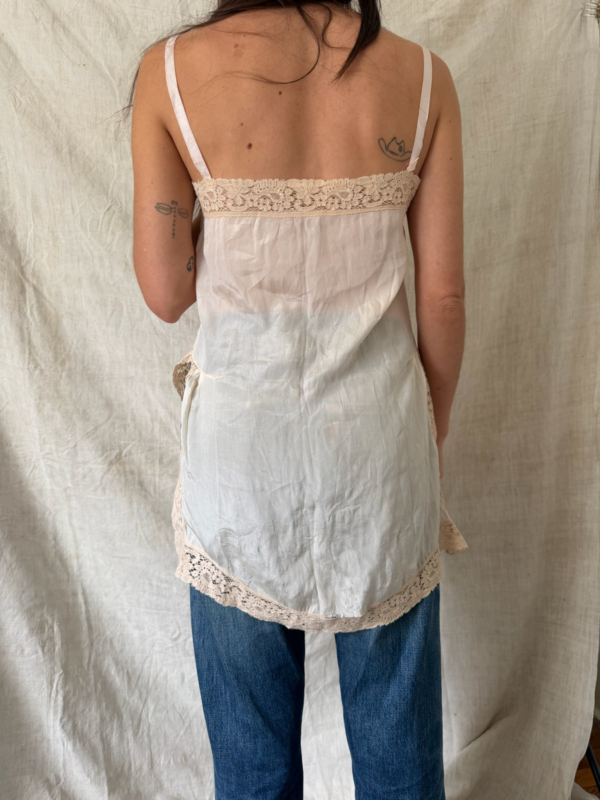 Antique Blush Silk Tank