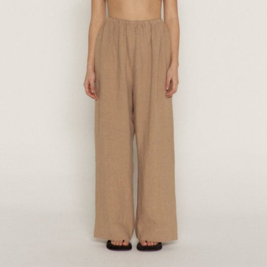 The Trouser In Tan By Bohème Goods