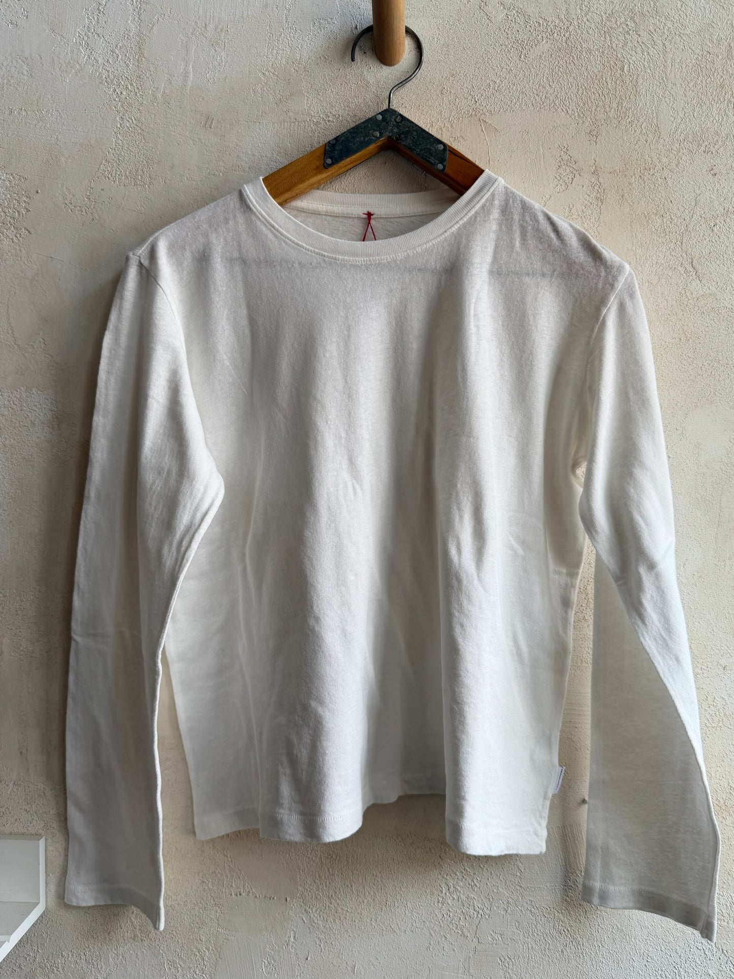 Foundation Long Sleeve Tee in Vintage White by Le Bon Shoppe
