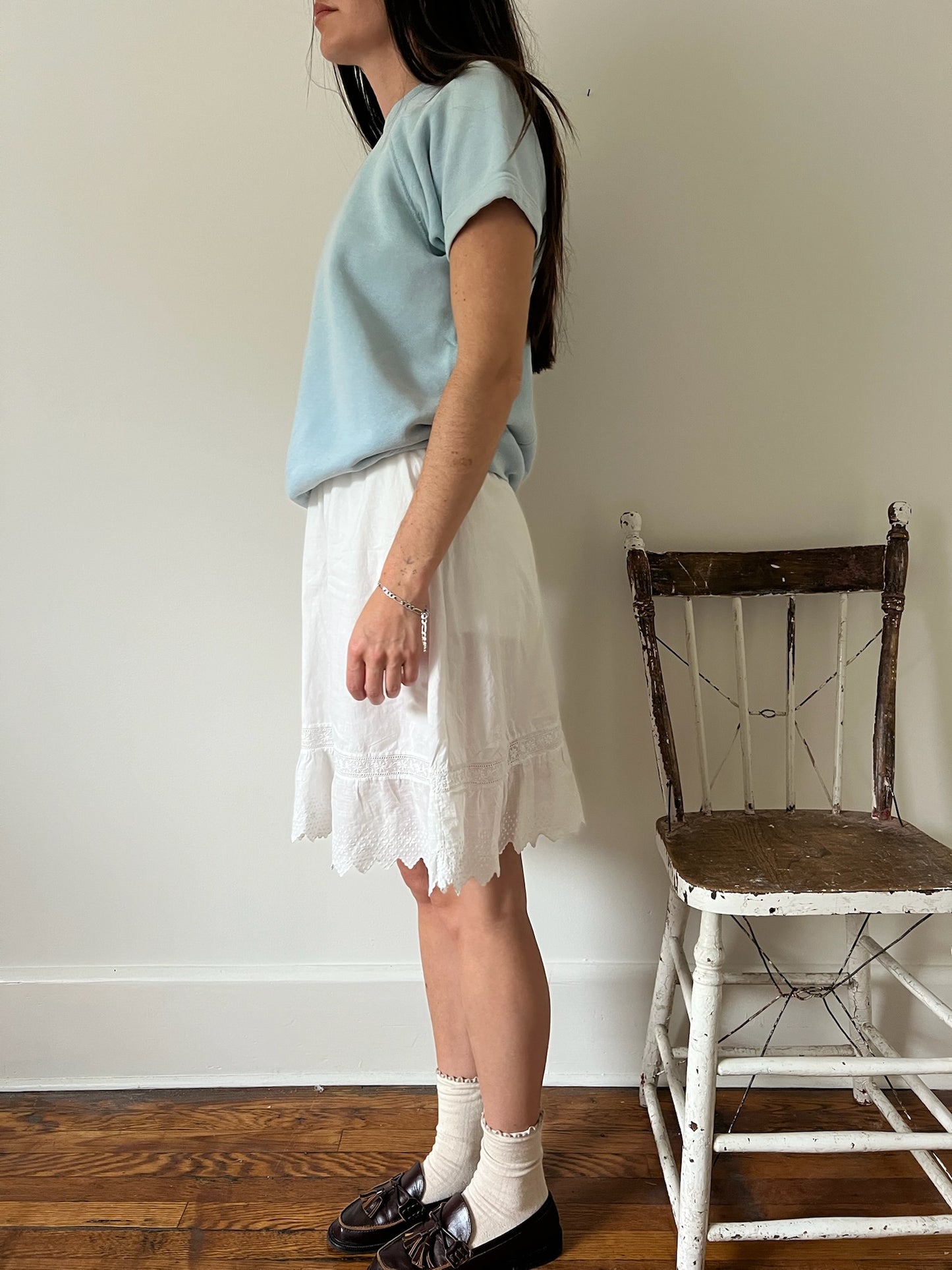1950s Baby Blue Crewneck Tee