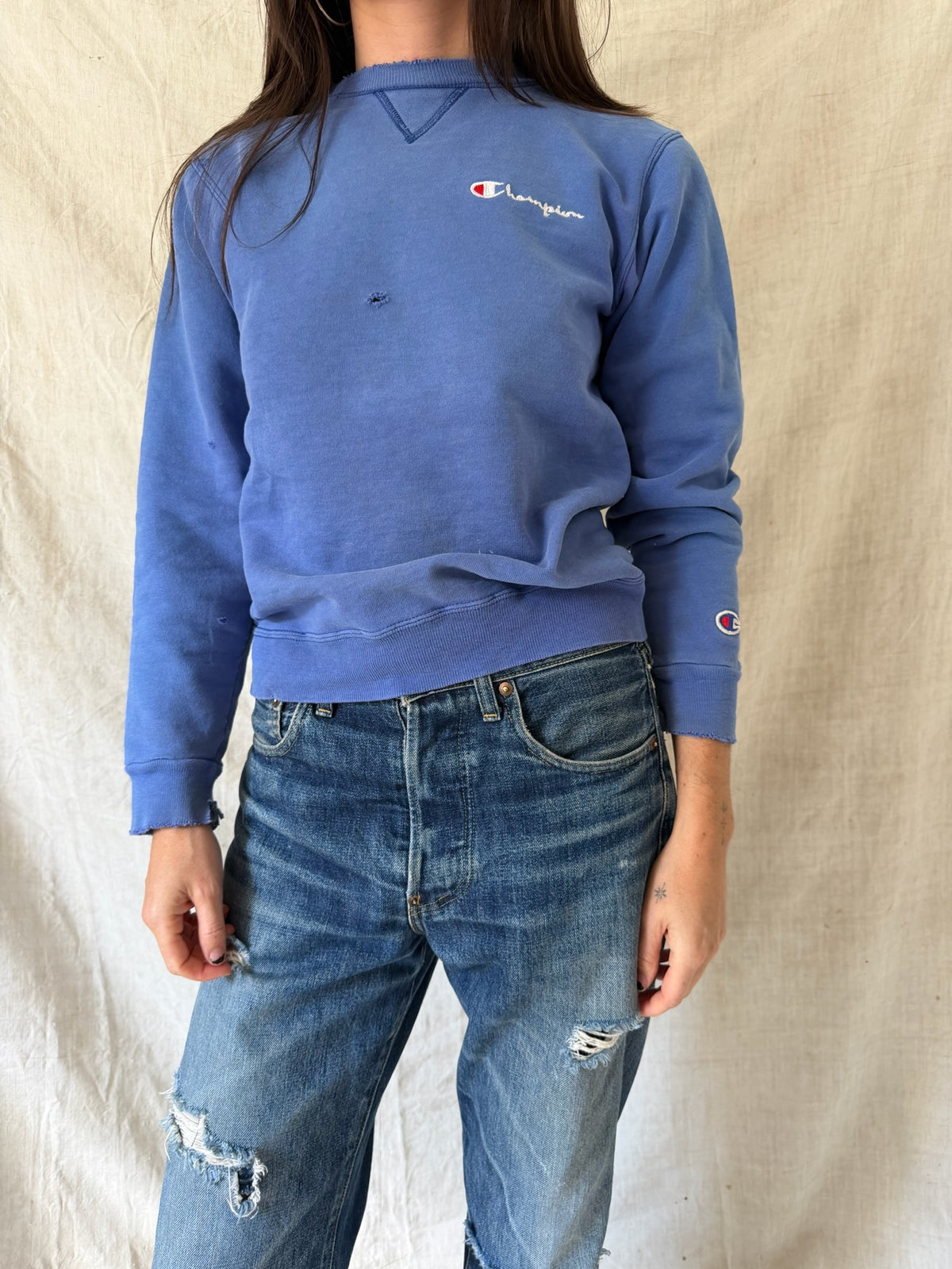 Sky Blue Champion Crewneck